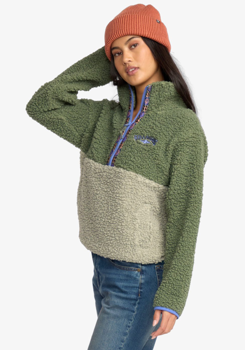 Billabong Strickfleece-Pullover HORIZON MOCK NECK aus Strickfleece, mit Stehkragen