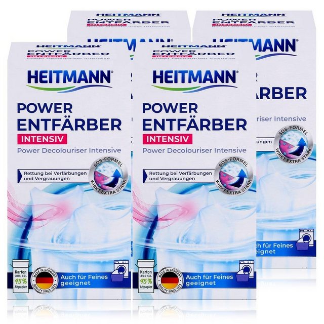 HEITMANN Heitmann Power Entfärber Intensiv 250g (4er Pack) Spezialwaschmittel