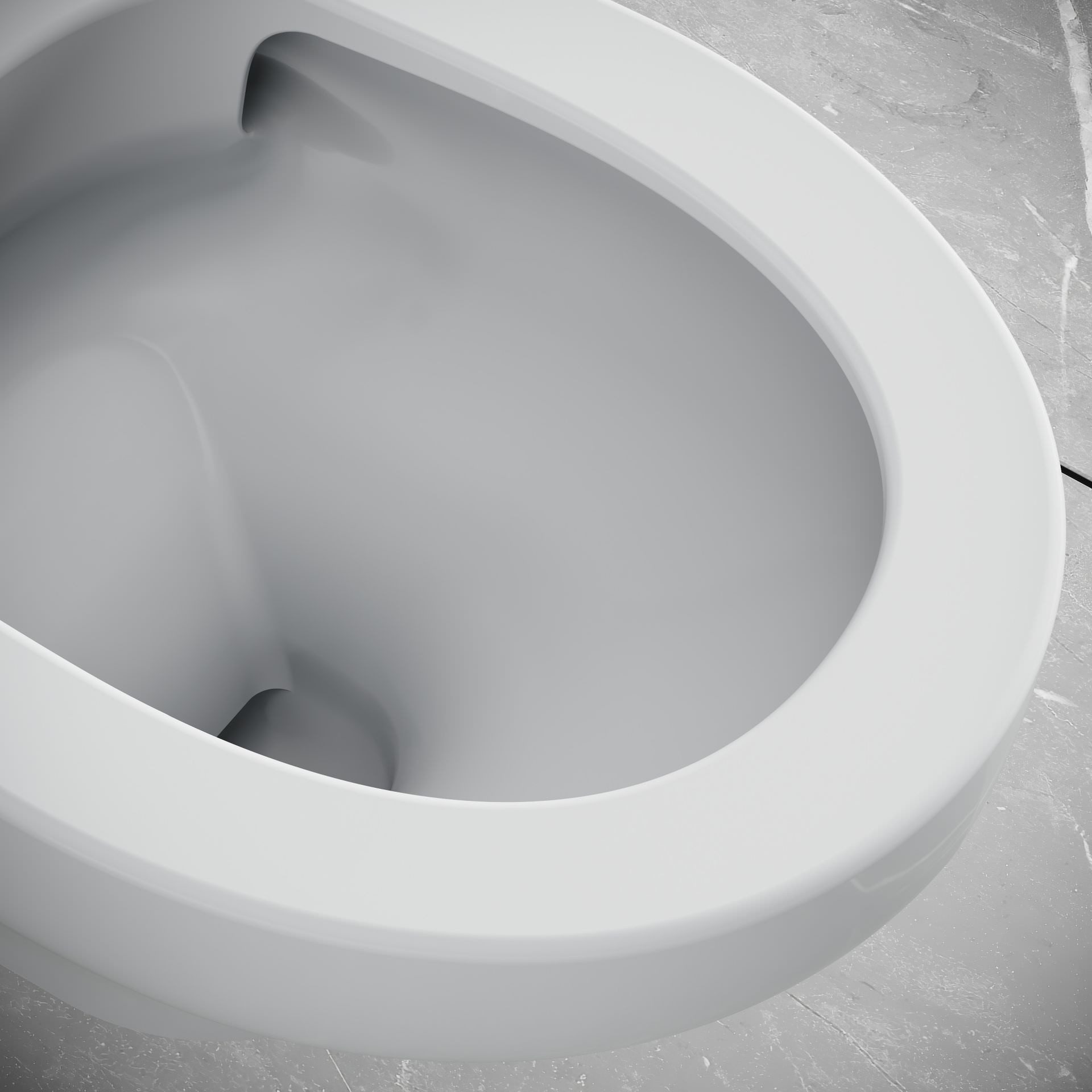 Creavit Tiefspül-WC NS323-11CB00E-0000, Spülrandlos, Tornado Flush