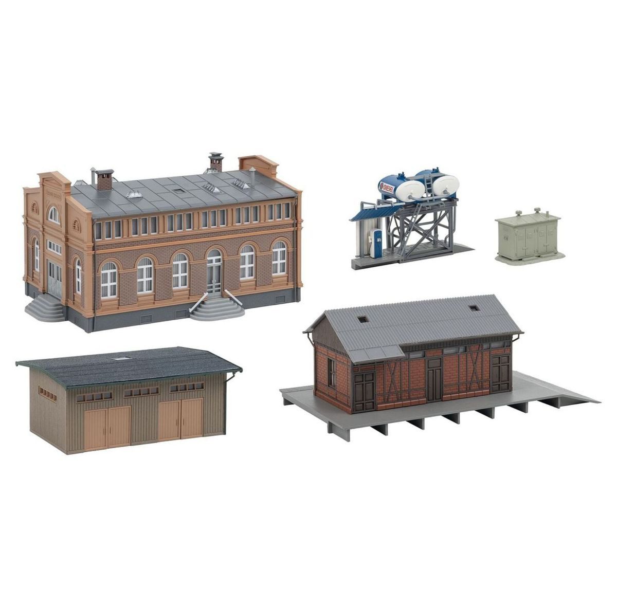 Faller Modellbausatz Faller 190088 Aktions-Set Güterumschlag HO