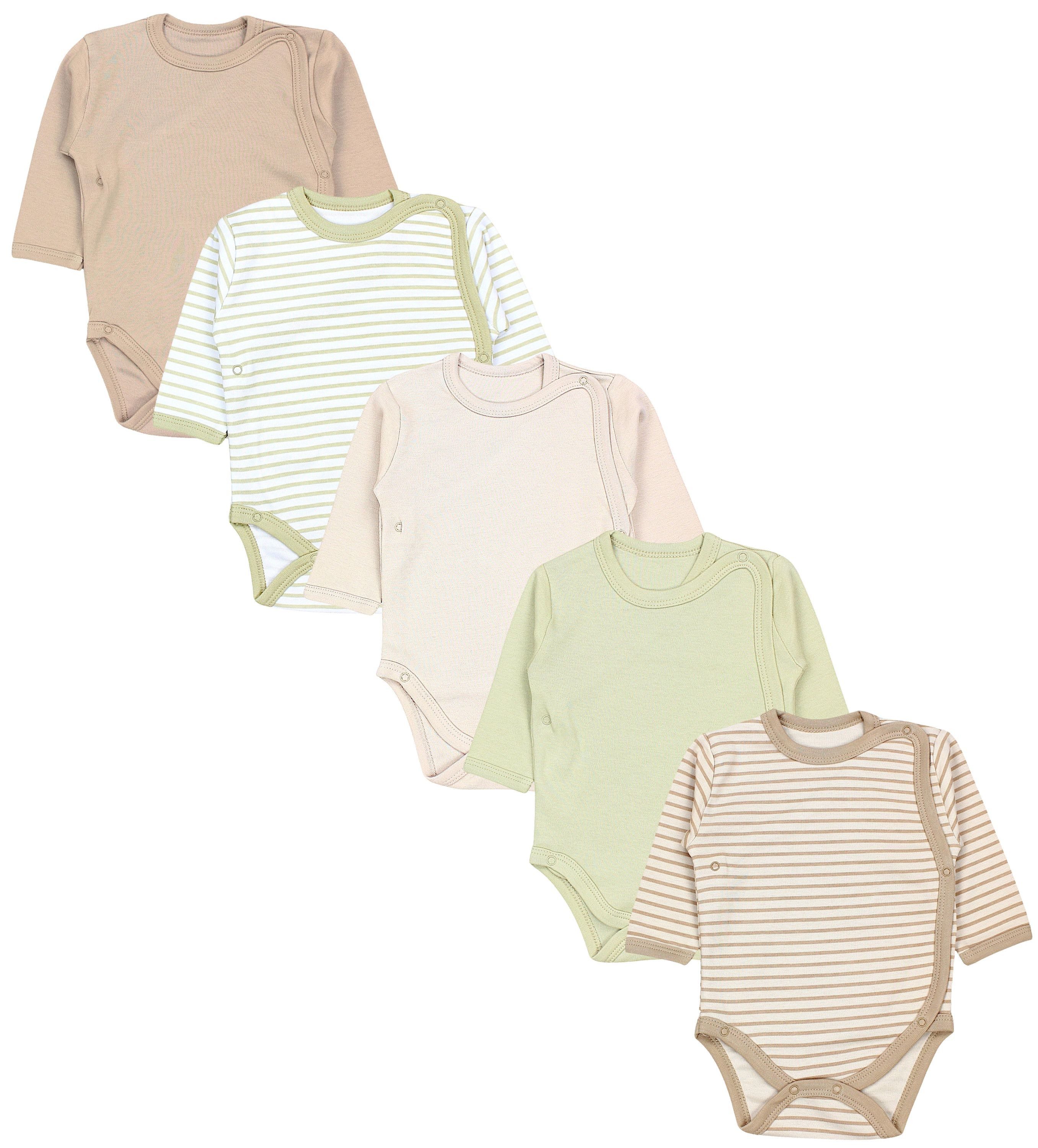 Streifen Salbeigrün Hellbeige Tofu