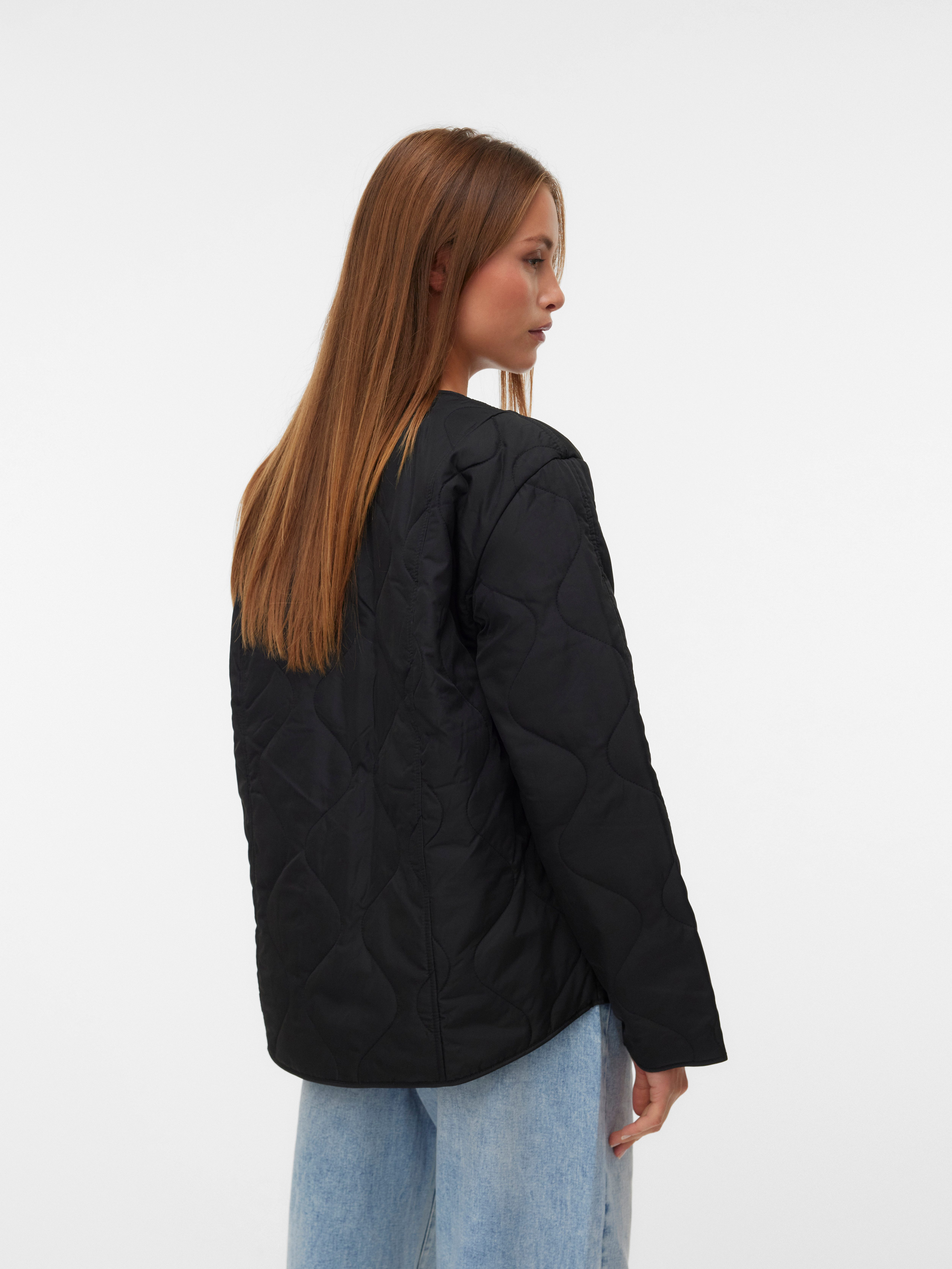 Vero Moda Steppjacke VMMILLIE JACKET NOOS mit durchgehender Knopfleiste günstig online kaufen