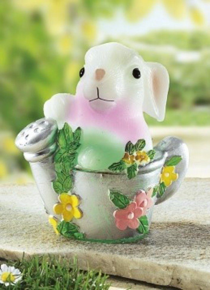 Luna24 simply great ideas... LED-Kerze LED Kerze Häschen in der Kanne 2 Stück