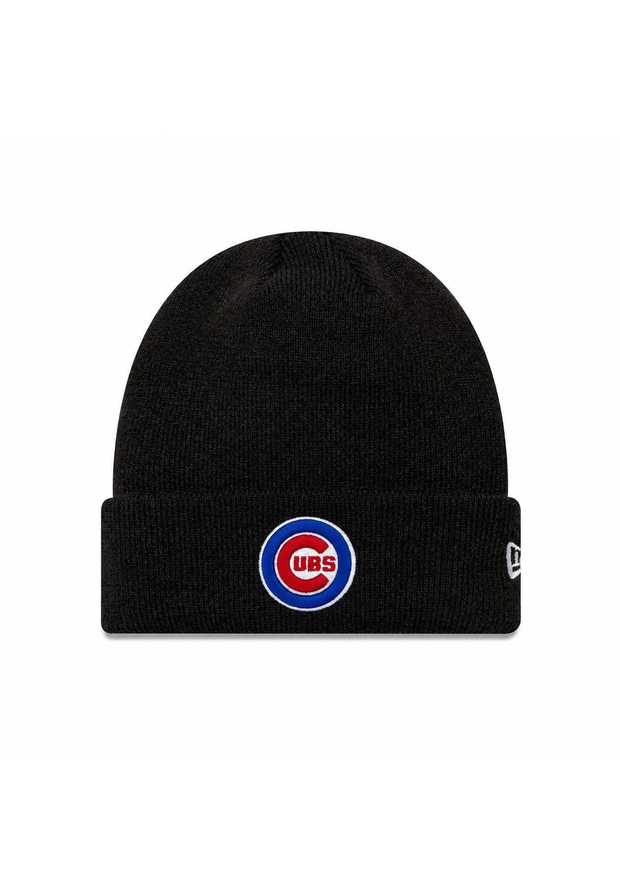 New Era Beanie Chicago Cubs New Era MLB Cuff Knit Beanie Schwarz (1-St)