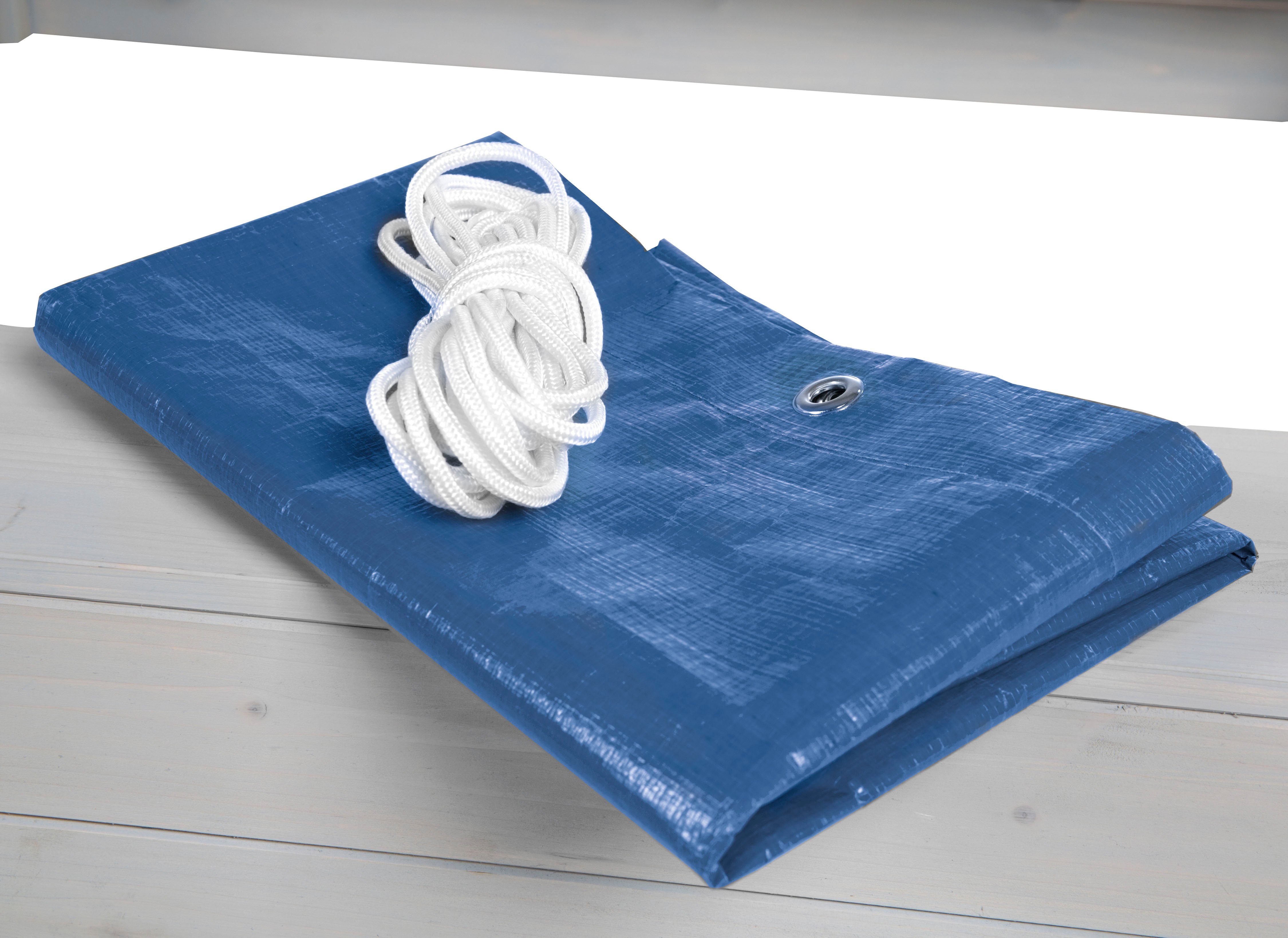 roba® Sandkasten-Abdeckplane, 154x154 cm, wetterfest, Metallösen günstig online kaufen