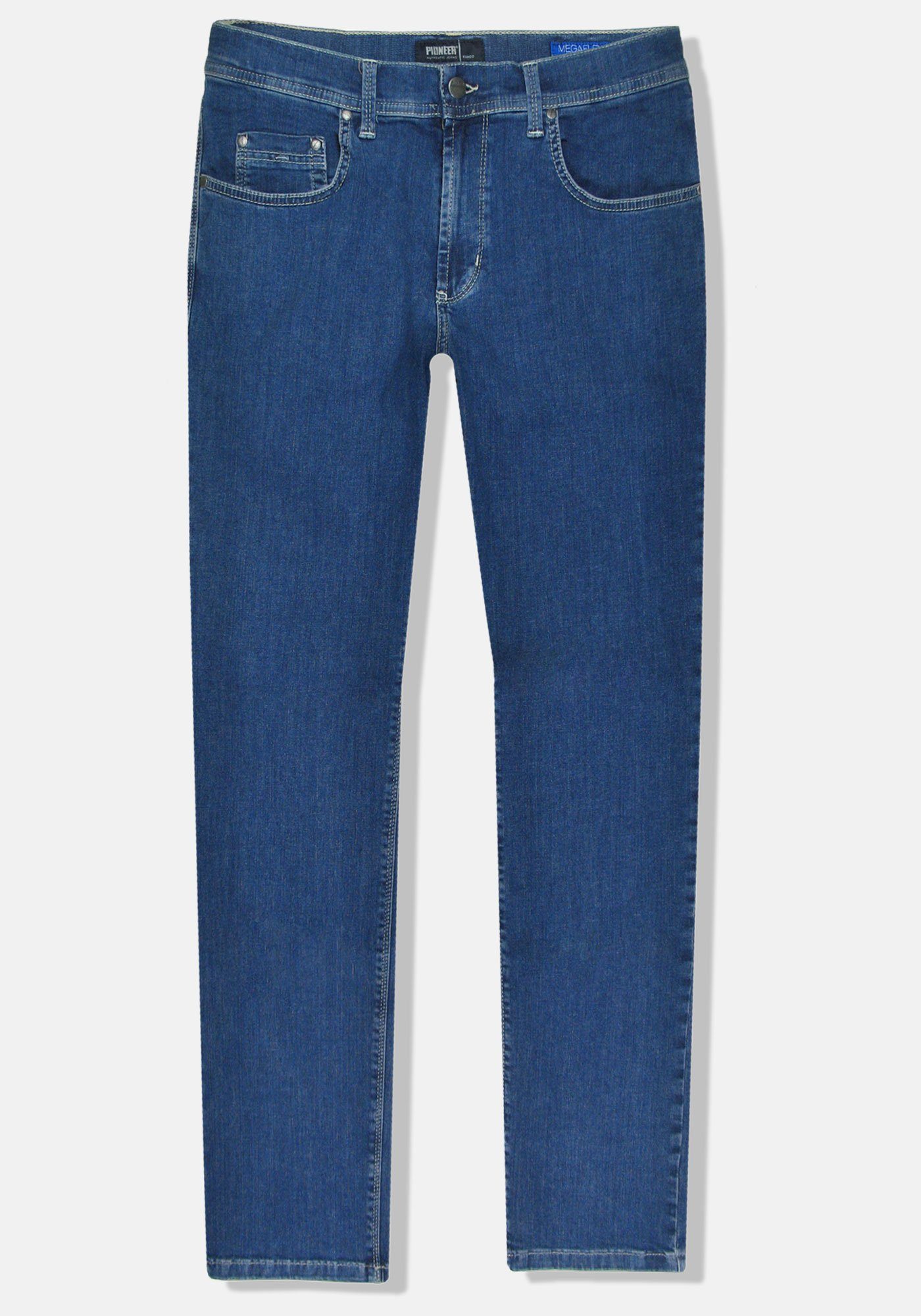 Pioneer Authentic Jeans 5-Pocket-Jeans Rando Megaflex Stretch-Denim Blue Stonewash