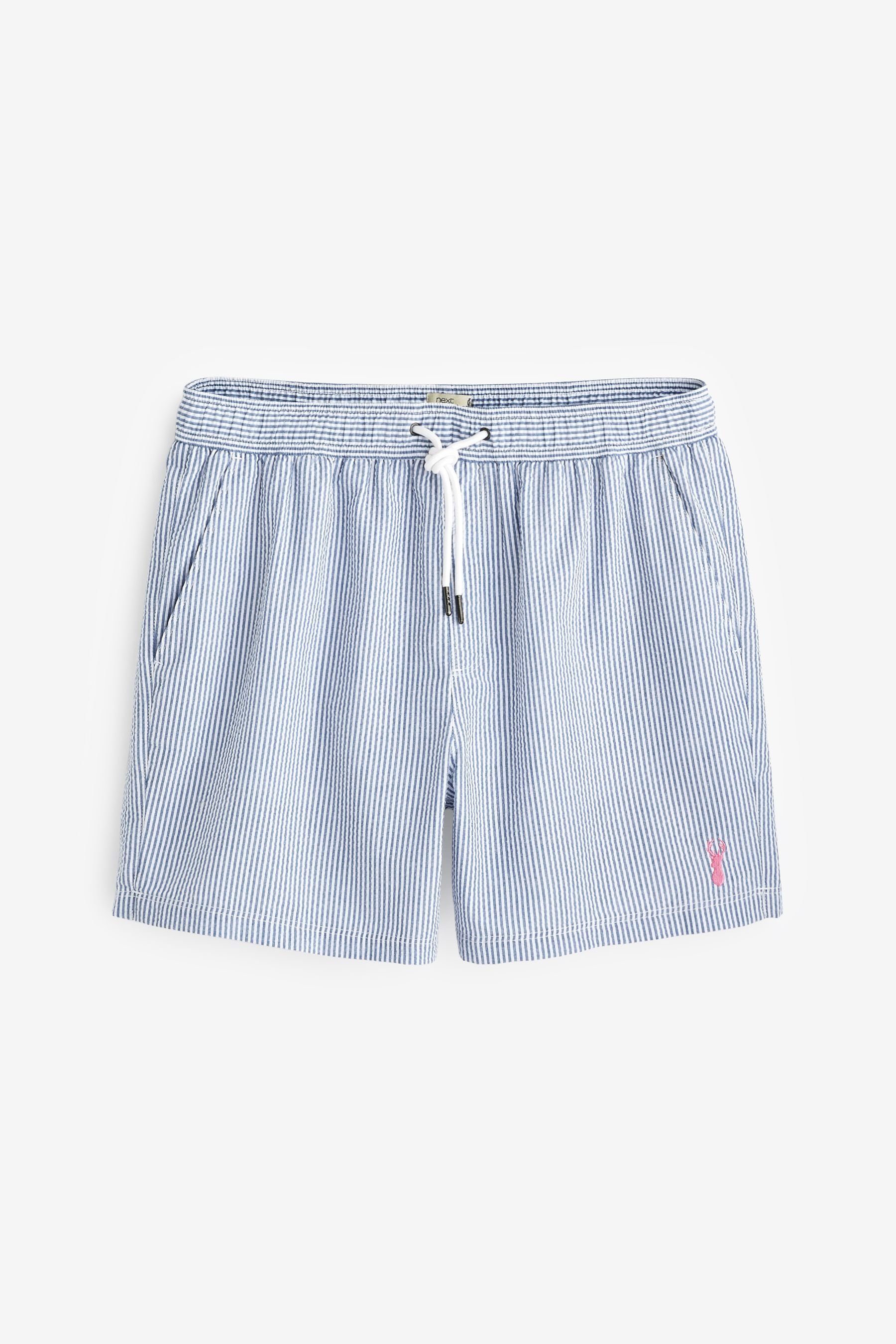 Seersucker-Badeshorts Badeshorts (1-St) Next Blue