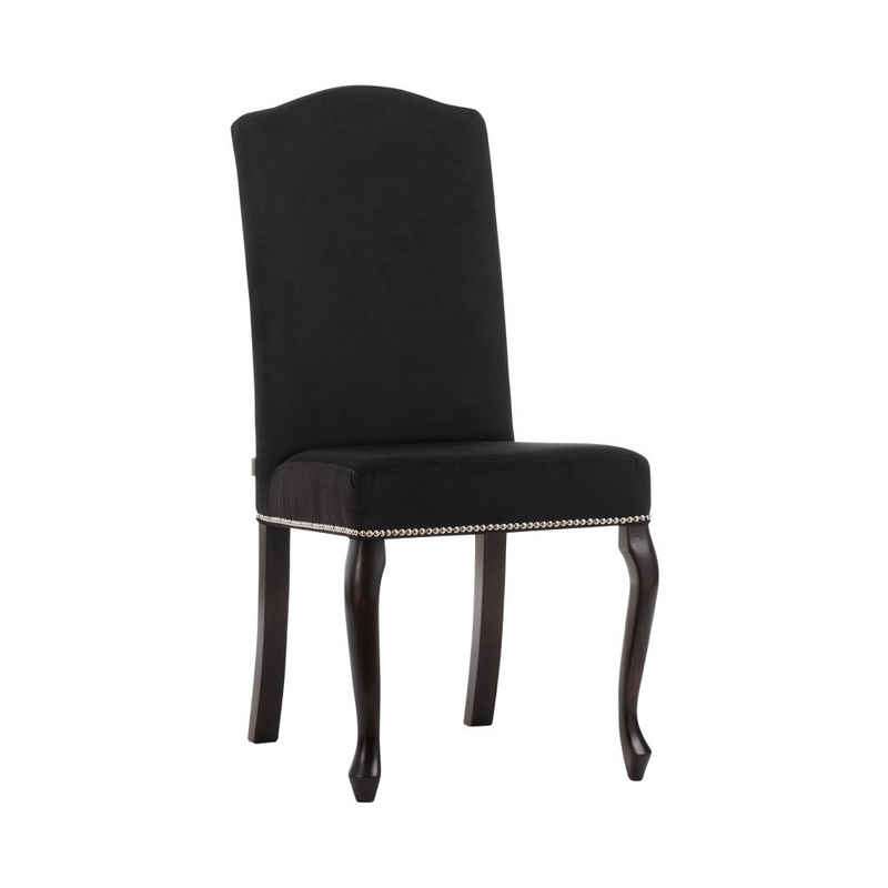 JVmoebel Stuhl Luxuriöser Stuhl in schwarzer Farbe für das Esszimmer, Made in Europa