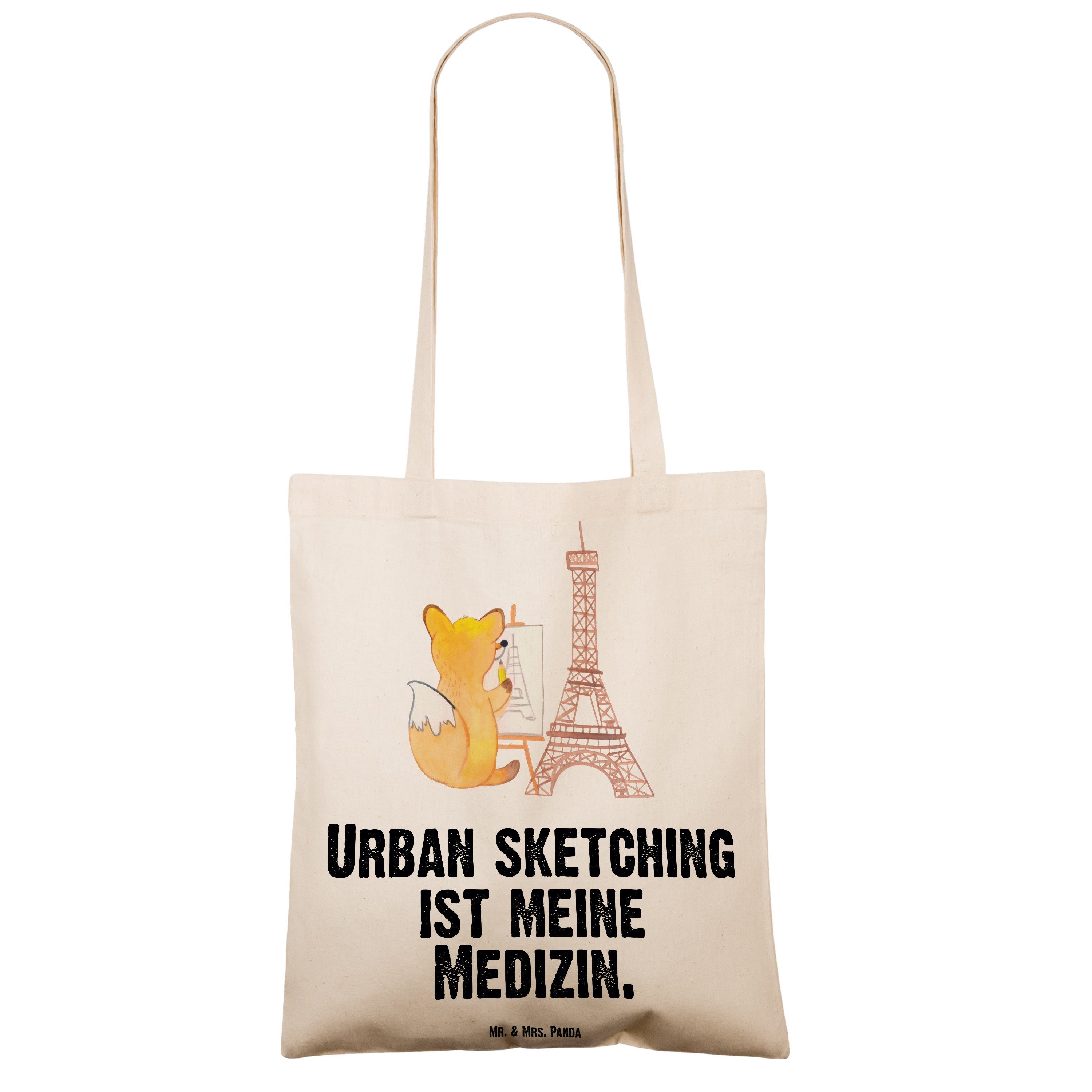 Mr. & Mrs. Zeichenschule sketching (1-tlg) Urban Panda Transparent - Tragetasche Geschenk, Fuchs - Medizin