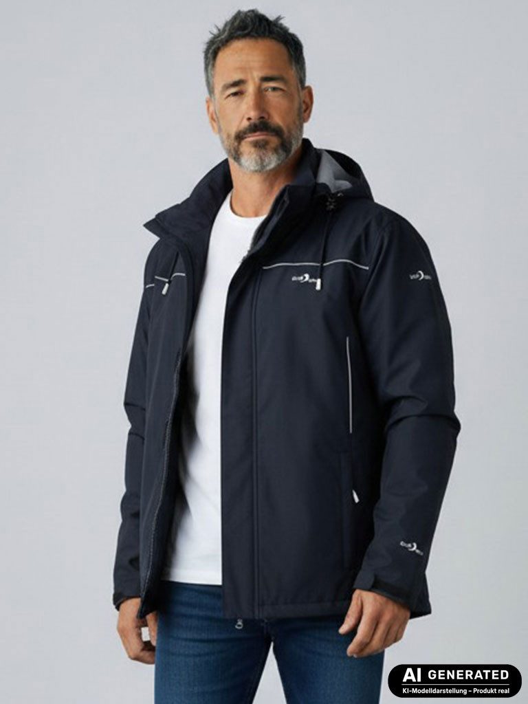 Blue Wave Funktionsjacke Klaas Herren Outdoor-Jacke Klaas - Regenjacke Wander- und Fahrradjacke