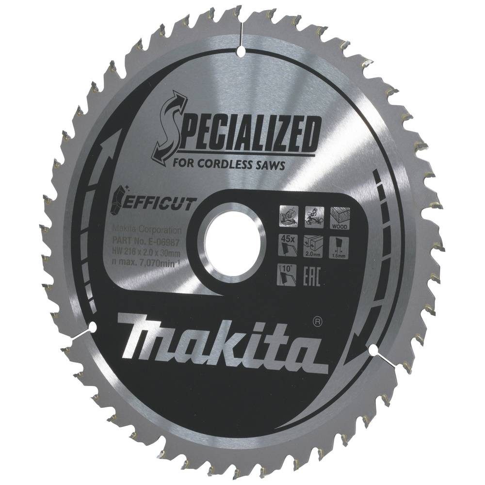 Makita Kreissägeblatt EFFICUT Sägeb.216x30x45Z E-06987