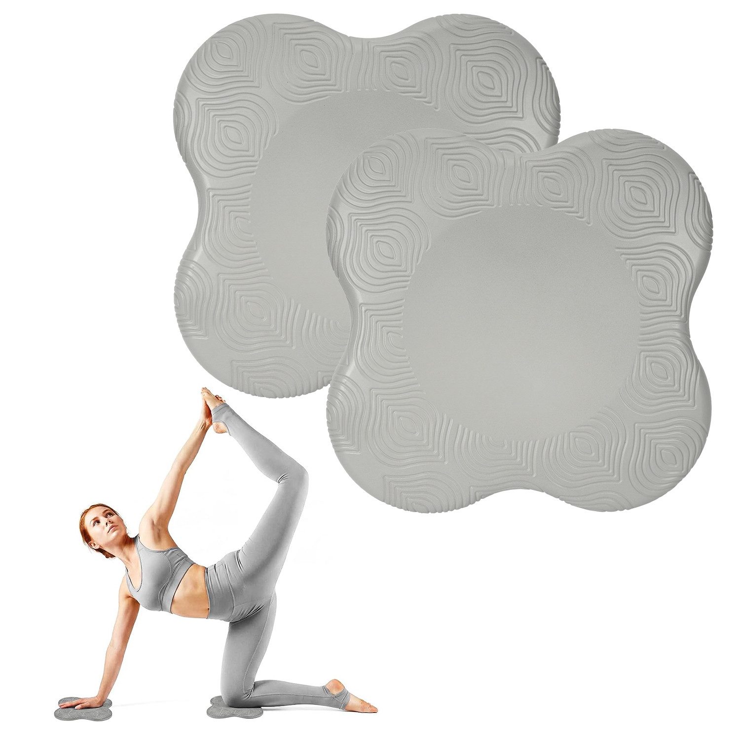 OSTWOLKE Yogamatte Yoga Kniekissen Rutschfeste Knieschützer Matte Yoga-Knieschoner (2-St)
