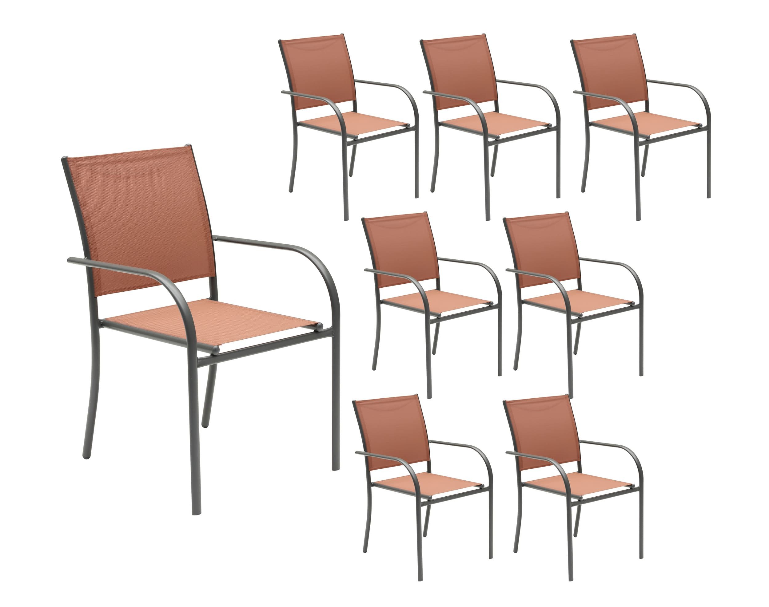 LC Garden Stapelstuhl LC Garden »Campino« Gartenstuhl Stapelstuhl Bistrostuhl Textilen (8 St)