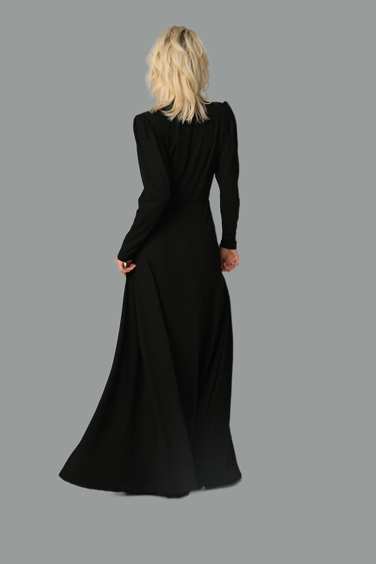 MADNEZZ Trägerkleid Sukienka Pat - czerń – Bild 3 von 3