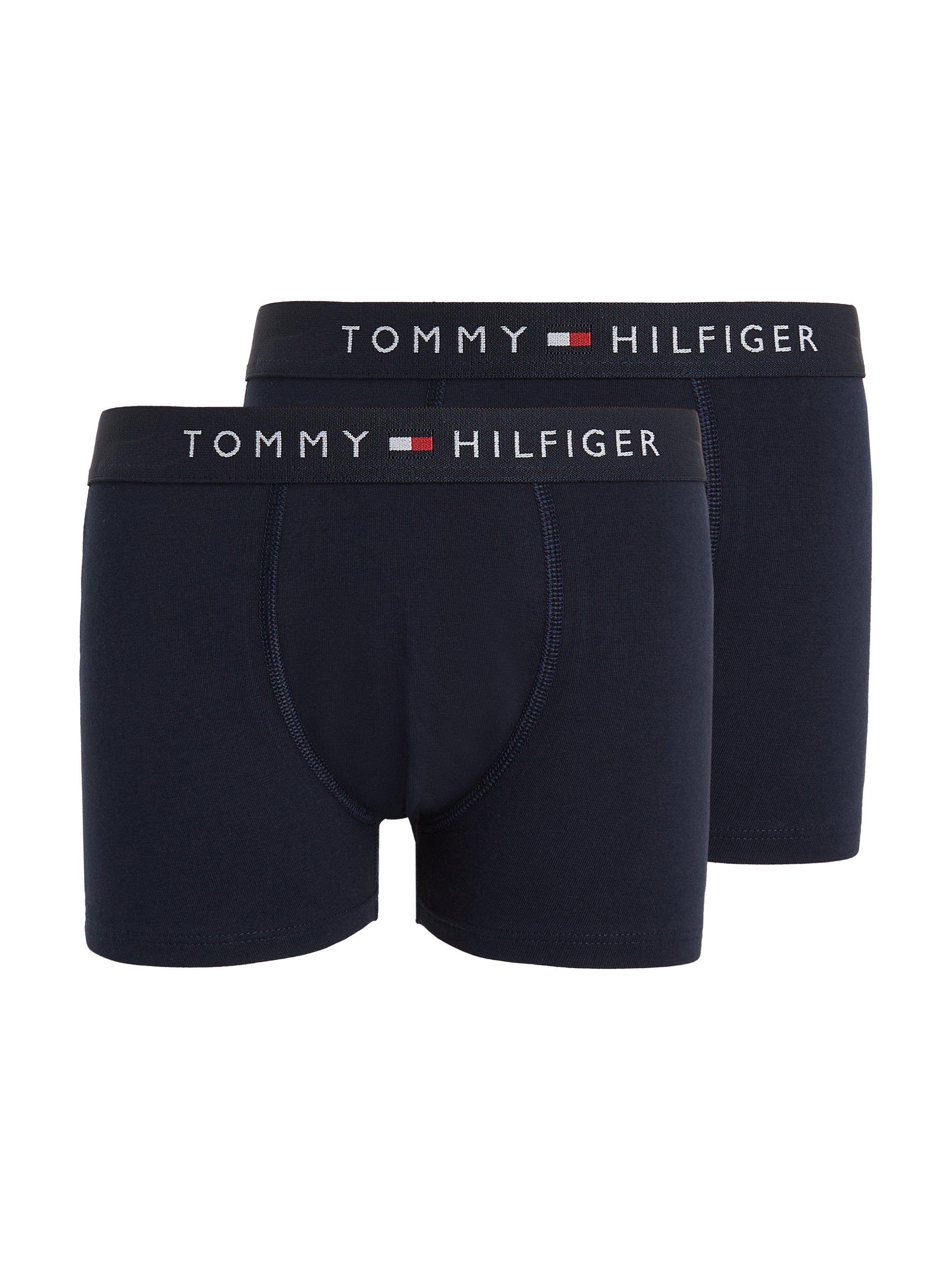 Hilfiger (Packung, mit Taillenbund Trunk 2-St., dem auf Underwear Logo Tommy 2er-Pack)
