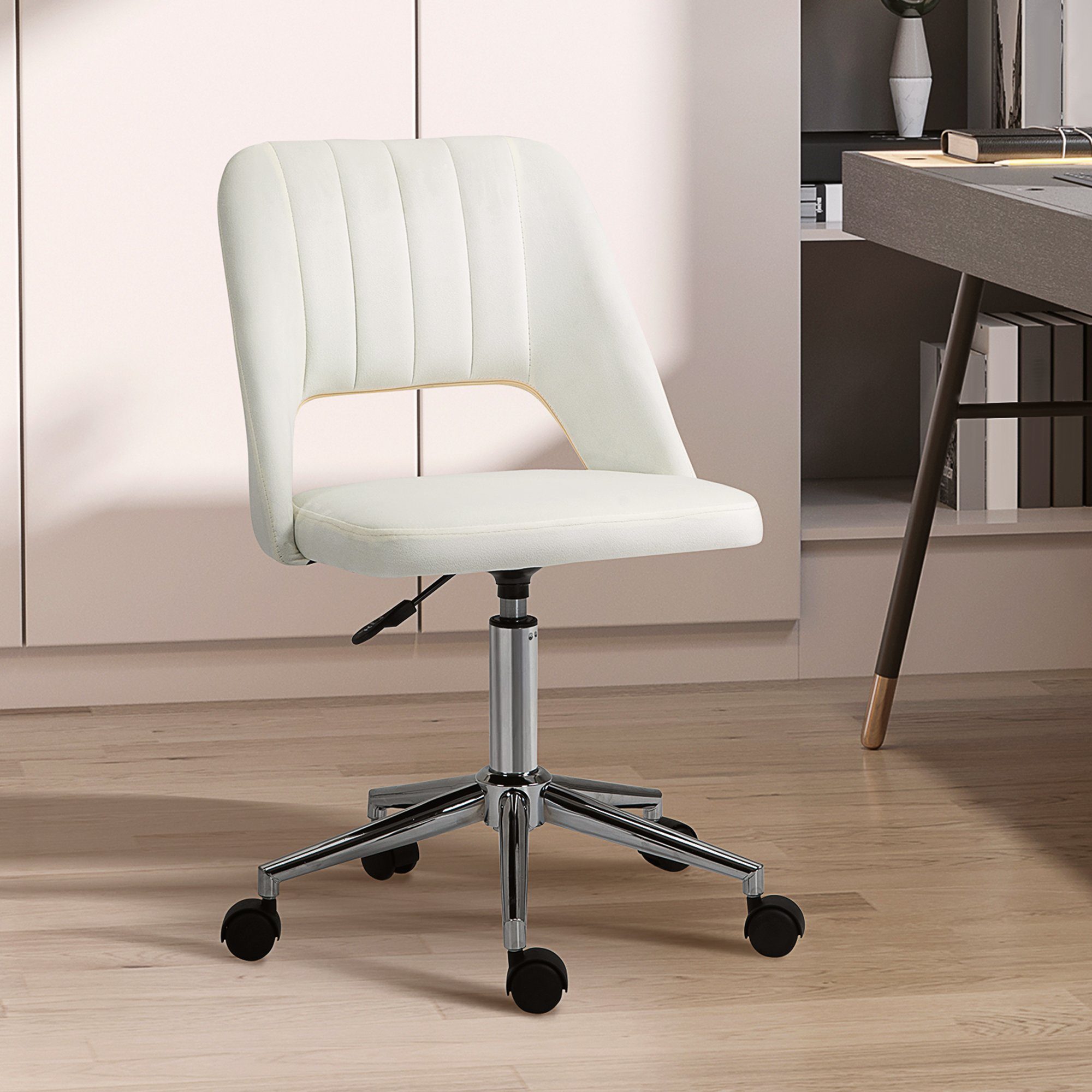 Vinsetto Bürostuhl Höhenverstellbarer Drehstuhl mit Nahtlinien-Design günstig online kaufen