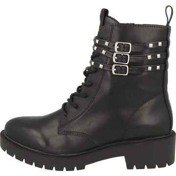 Jane Klain Damen Schuhe Boots Stiefel 252-563 Schwarz Reißverschluss Bikerboots