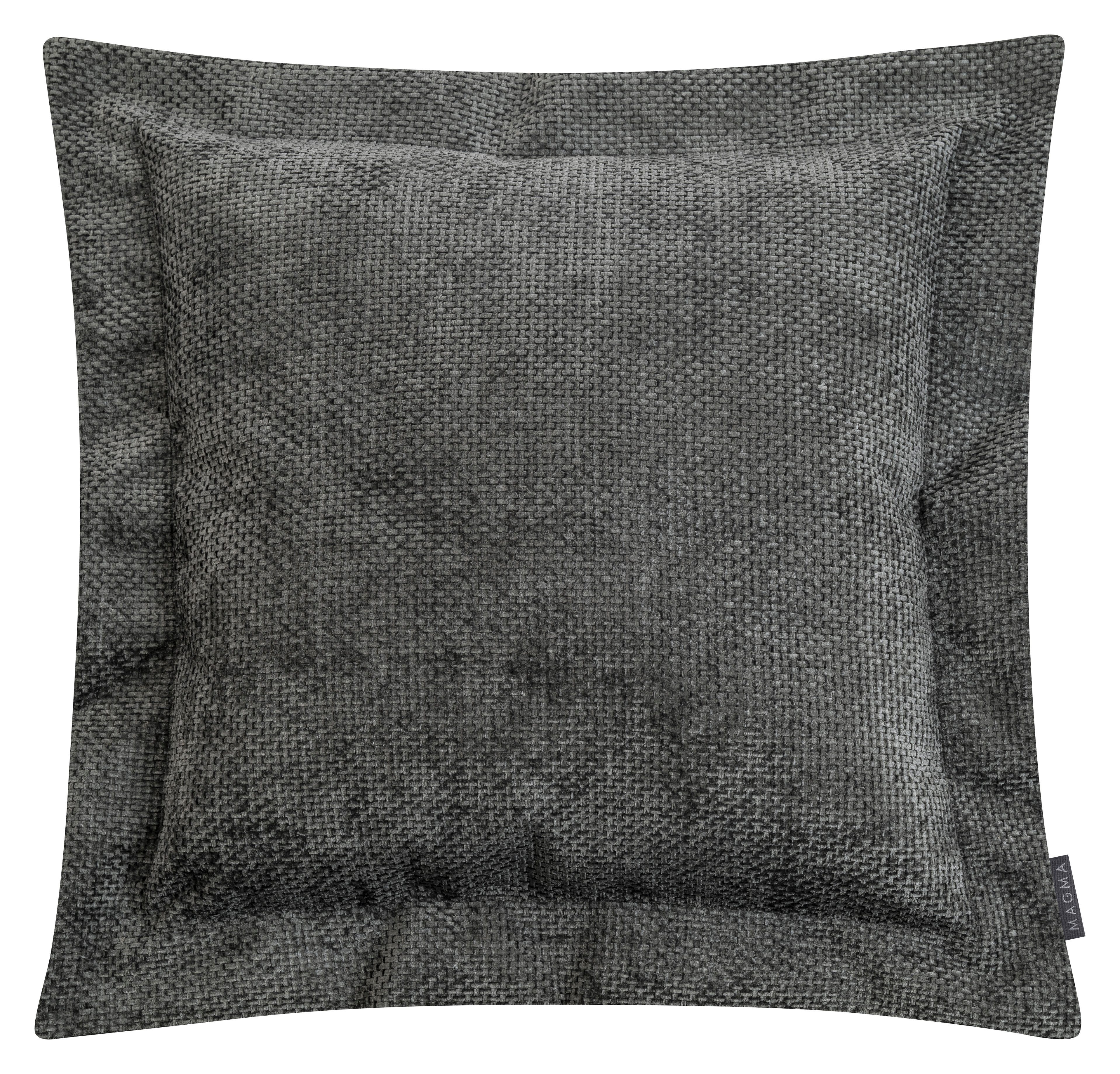 Magma Heimtex Dekokissen ARLO Flatterkissen, Elegantes Zierkissen mit samtiger Struktur und zeitlosem Design