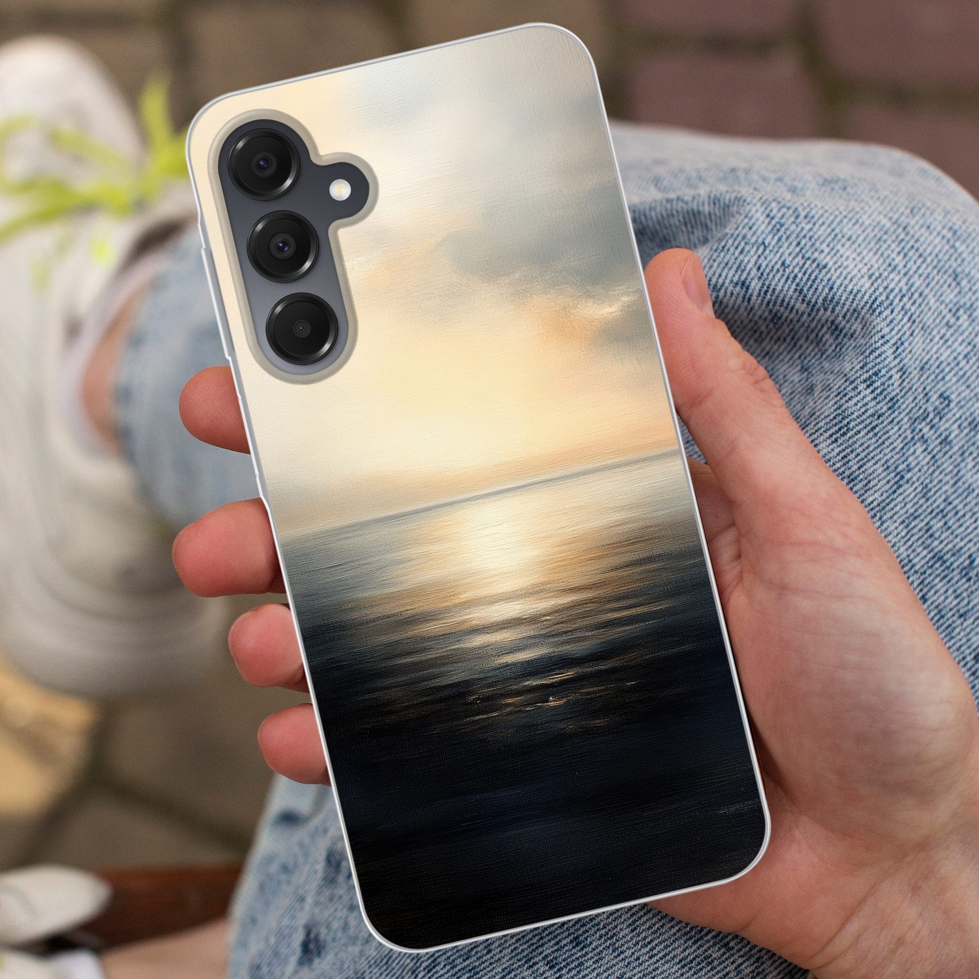 MuchoWow Handyhülle für Samsung Galaxy A16 5G Sonne - Horizont - Meer, Phone Case, Silikon, Schutzhülle Dünn