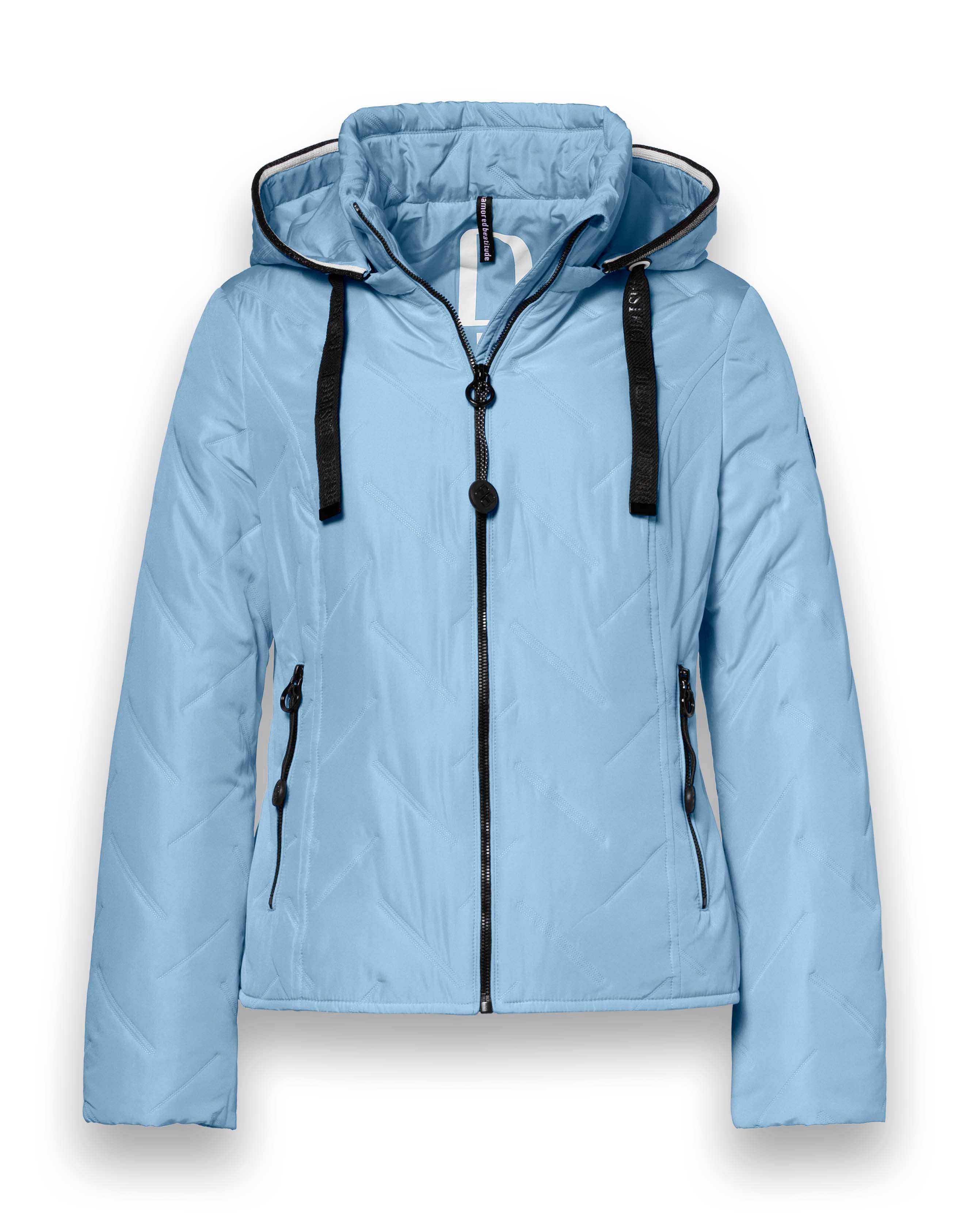 District Funktionsjacke Übergangsjacke Bluebell (mit Kapuze, wasserabweisend) hellblau Damen