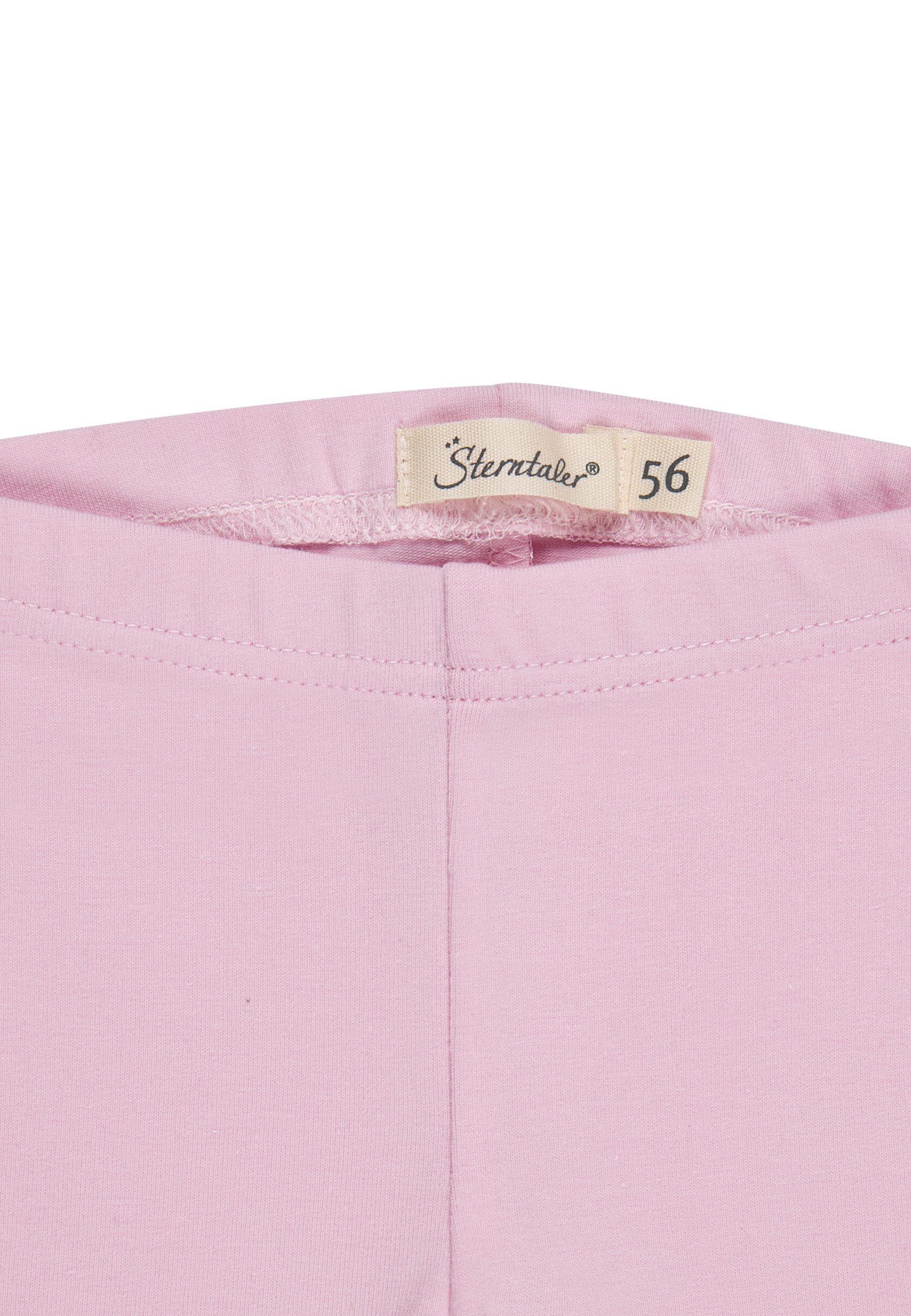 Sterntaler® Strampler Leggings mit Blume (1-tlg) Leggings aus Baumwolljersey mit Elasthan, Blumenstickerei & Häkelkante
