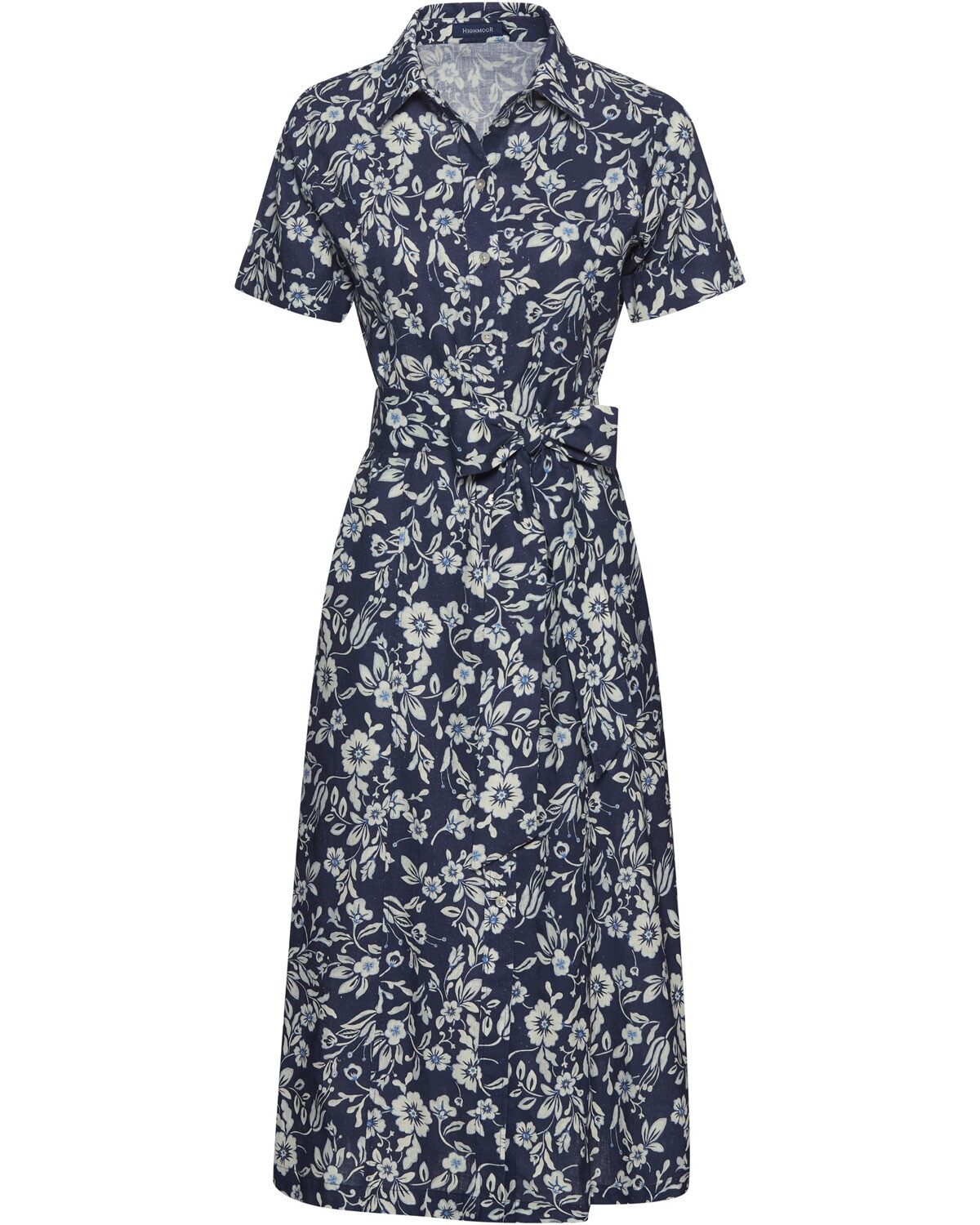Highmoor Midikleid Hemdblusenkleid mit Blumen
