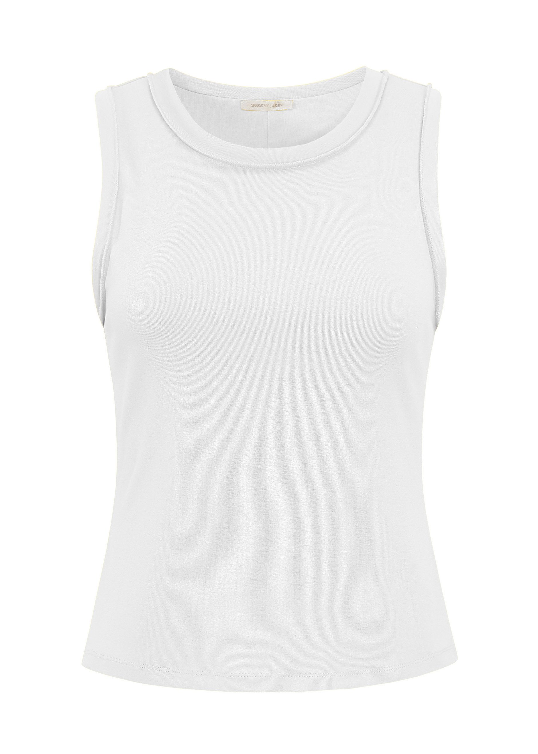 SASSYCLASSY T-Shirt Tank Top mit Außennähten günstig online kaufen