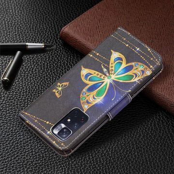 Wigento Handyhülle Für Xiaomi Poco M4 Pro 5G Kunstleder Handy Tasche Book Motiv 3 Schutz Hülle Case Cover Etui Neu