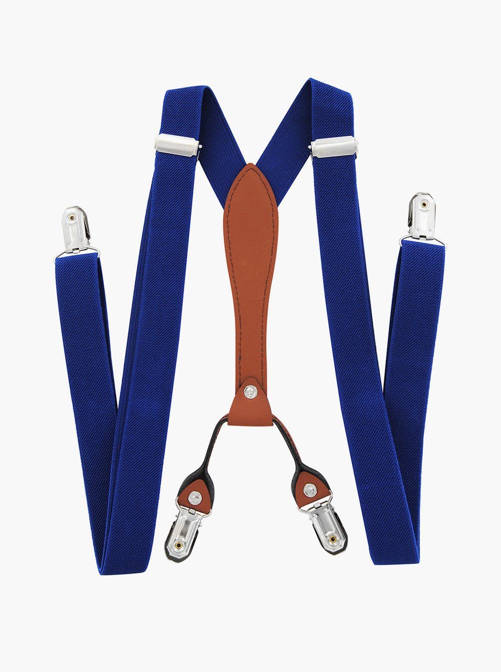 axy Hosenträger Herren Hosenträger 4 Stabile Clips X-Form 2,5cm Breit verstellbar und elastisch 120cm Lang