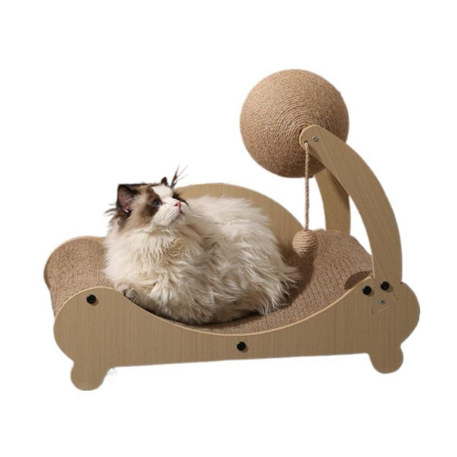 LuxusKollektion Kratzpappe Kratzpappe XXL Wellpappe/Sisalseil 54x25x48cm
