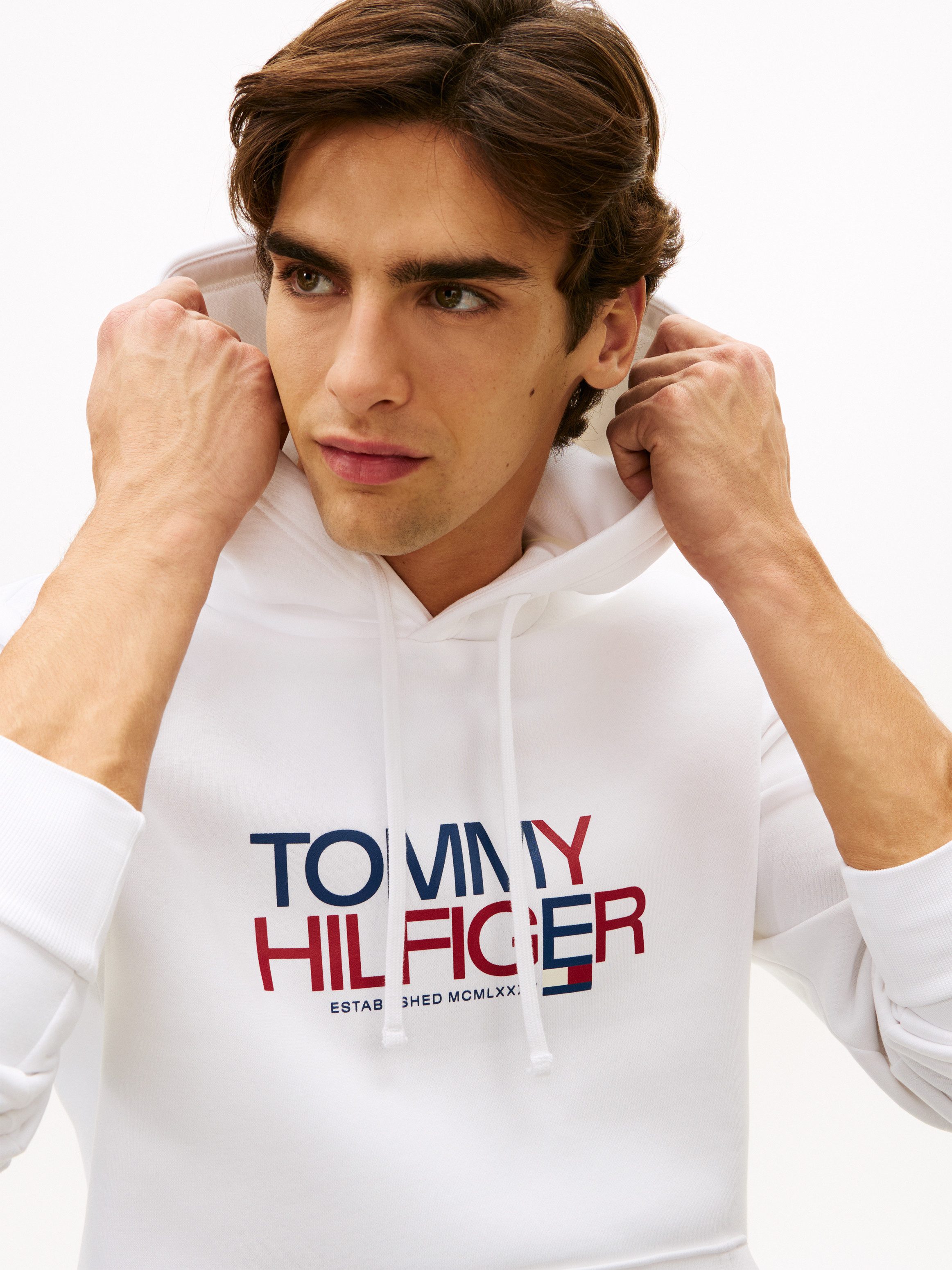 Tommy Hilfiger Kapuzensweatshirt BRAND LOVE BIG TEXT Regular fit mit Kapuze günstig online kaufen
