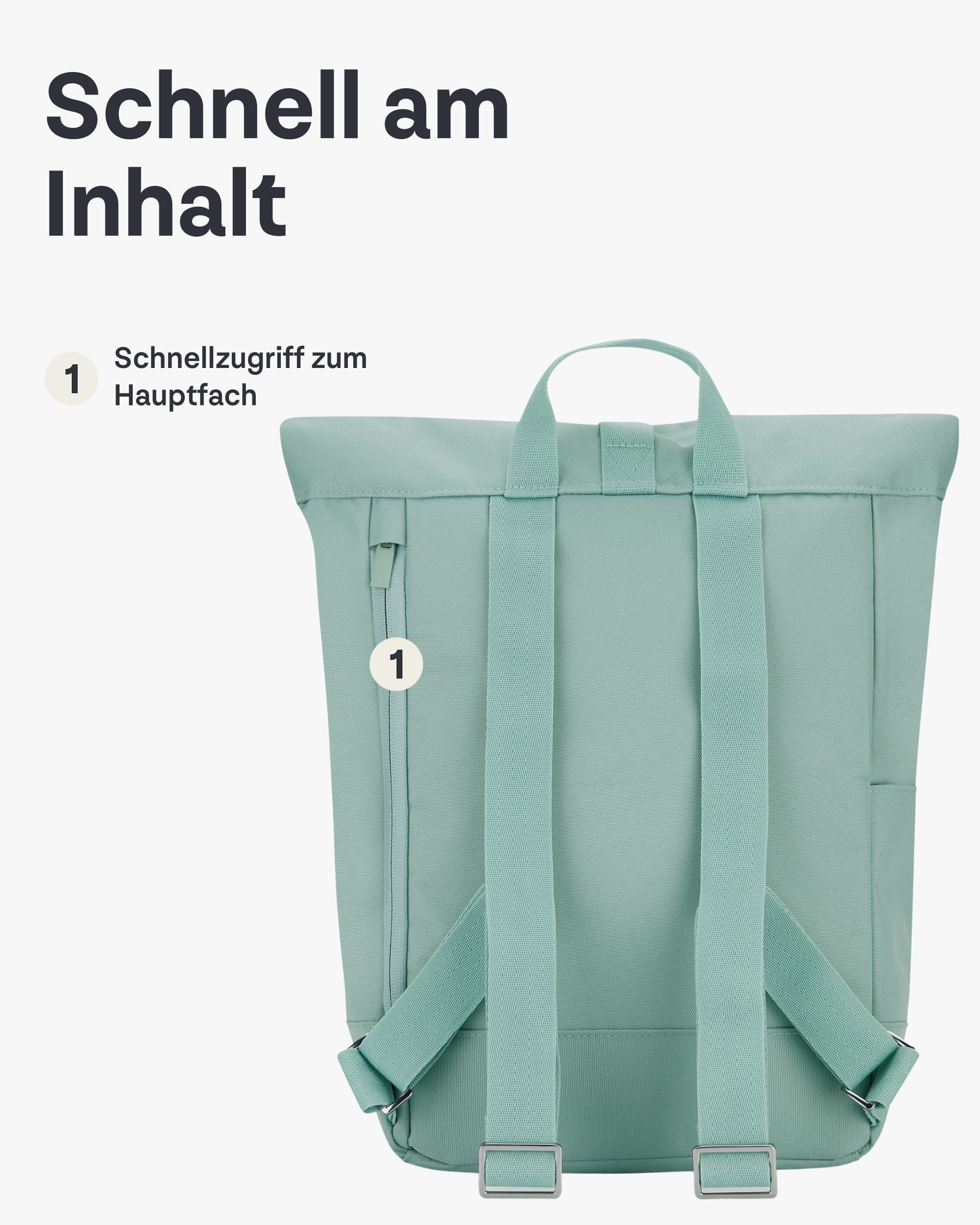 Johnny Urban Cityrucksack Robin Small, Rolltop Damen Herren (1-tlg), Wasserabweisend