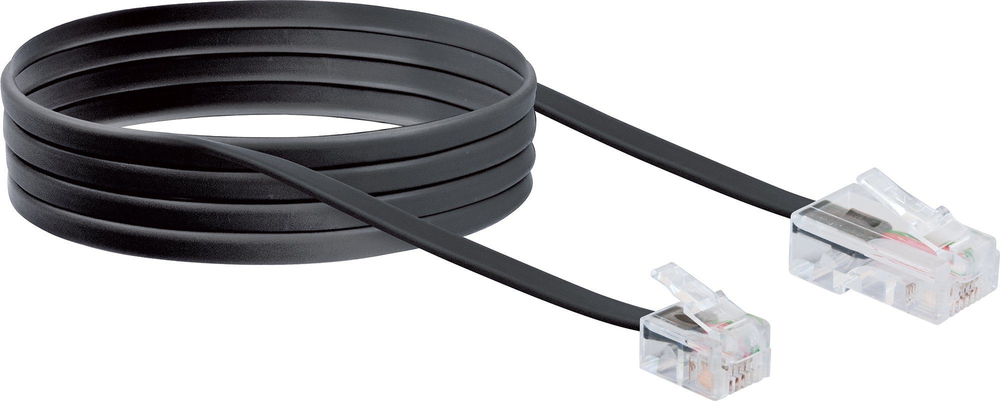 Schwaiger TAL6631 533 Telefonkabel, RJ45 Stecker, RJ11 Stecker, (300 cm)