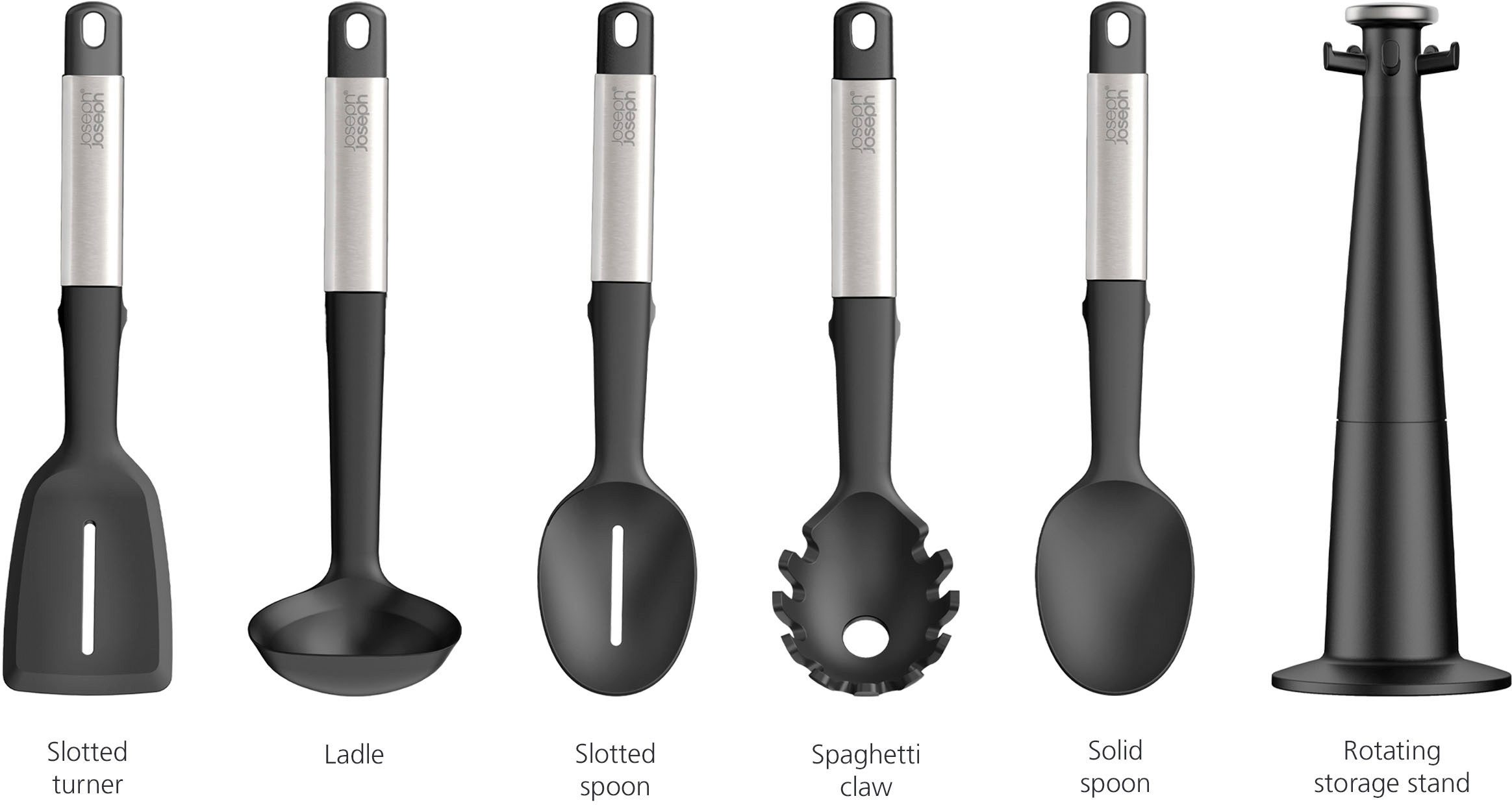 Joseph Joseph Kochbesteck-Set Elevate Silicone/Steel Carousel (Set, 6-tlg), BPA-frei