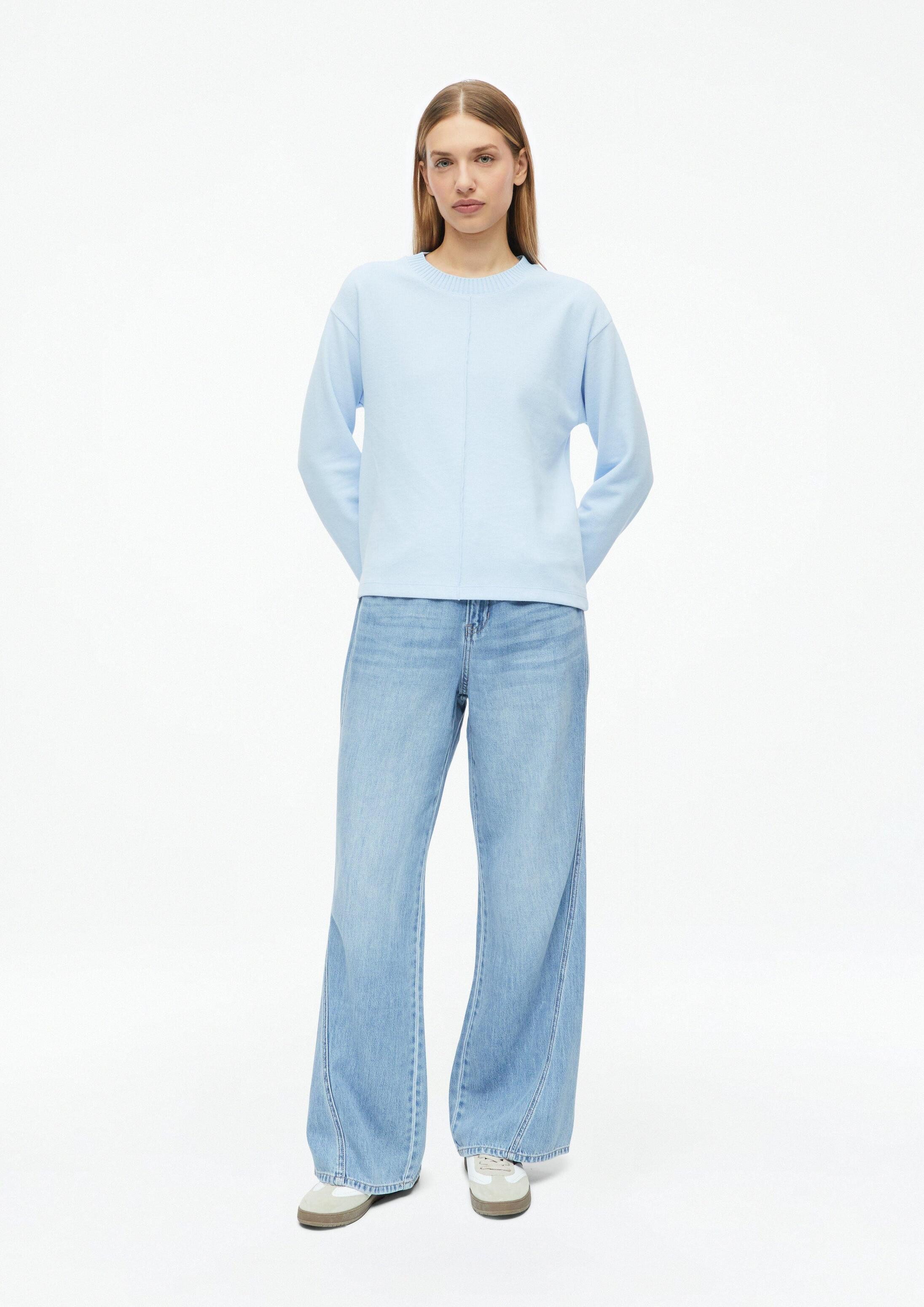 s.Oliver Sweatshirt Sweatshirt Angerautes Sweatshirt im Relaxed Fit – Bild 5 von 5