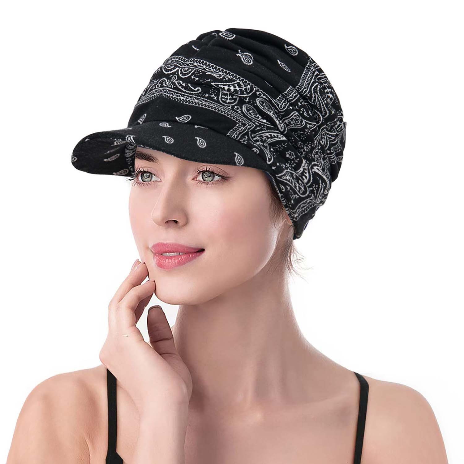 nsihing Baseball Cap Baseballcap mit Retro-Druck, Entenschnabelform, doppeltem Stirnband
