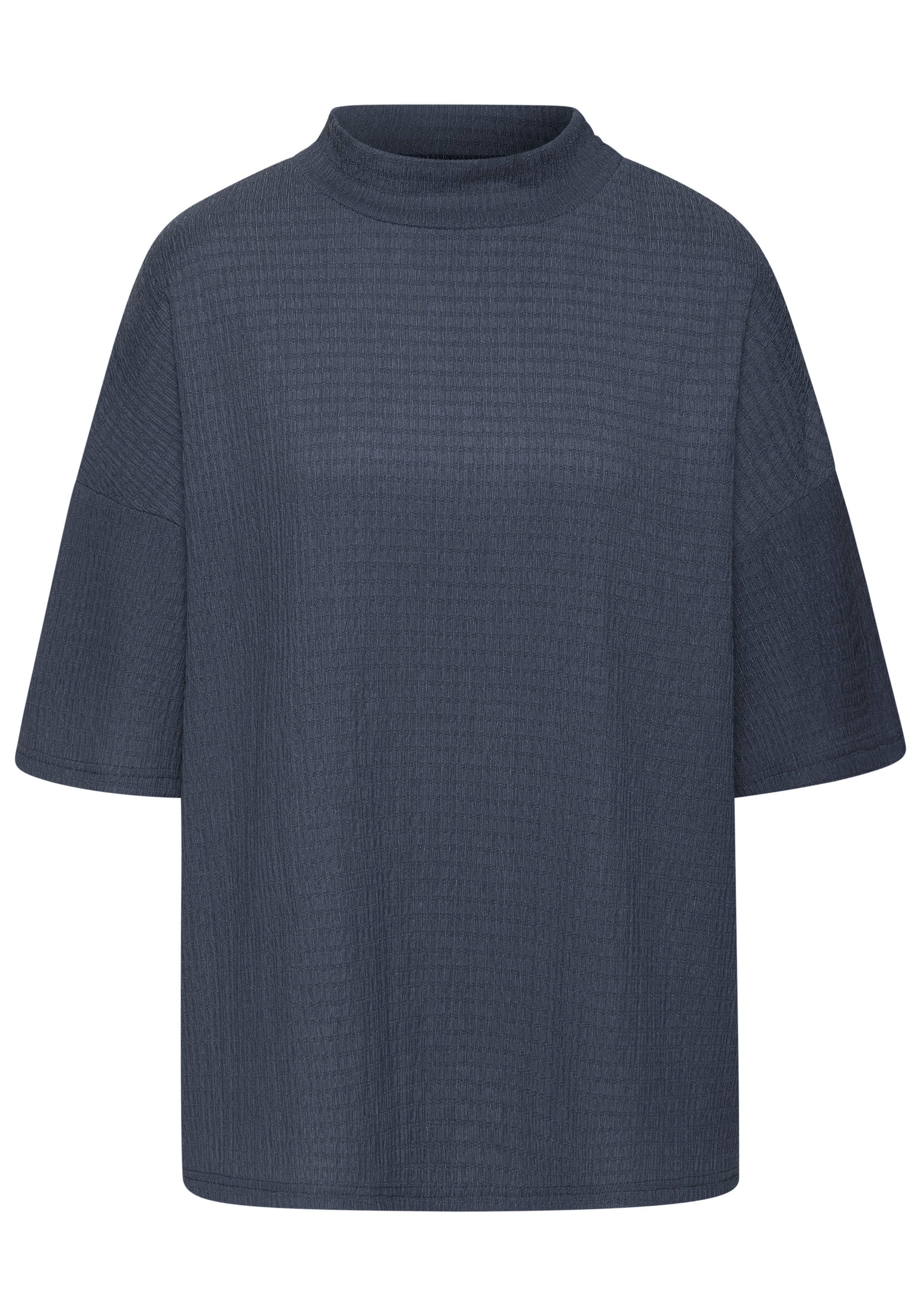 LASCANA Kurzarmshirt mit Stehkragen aus bügelfreier günstig online kaufen