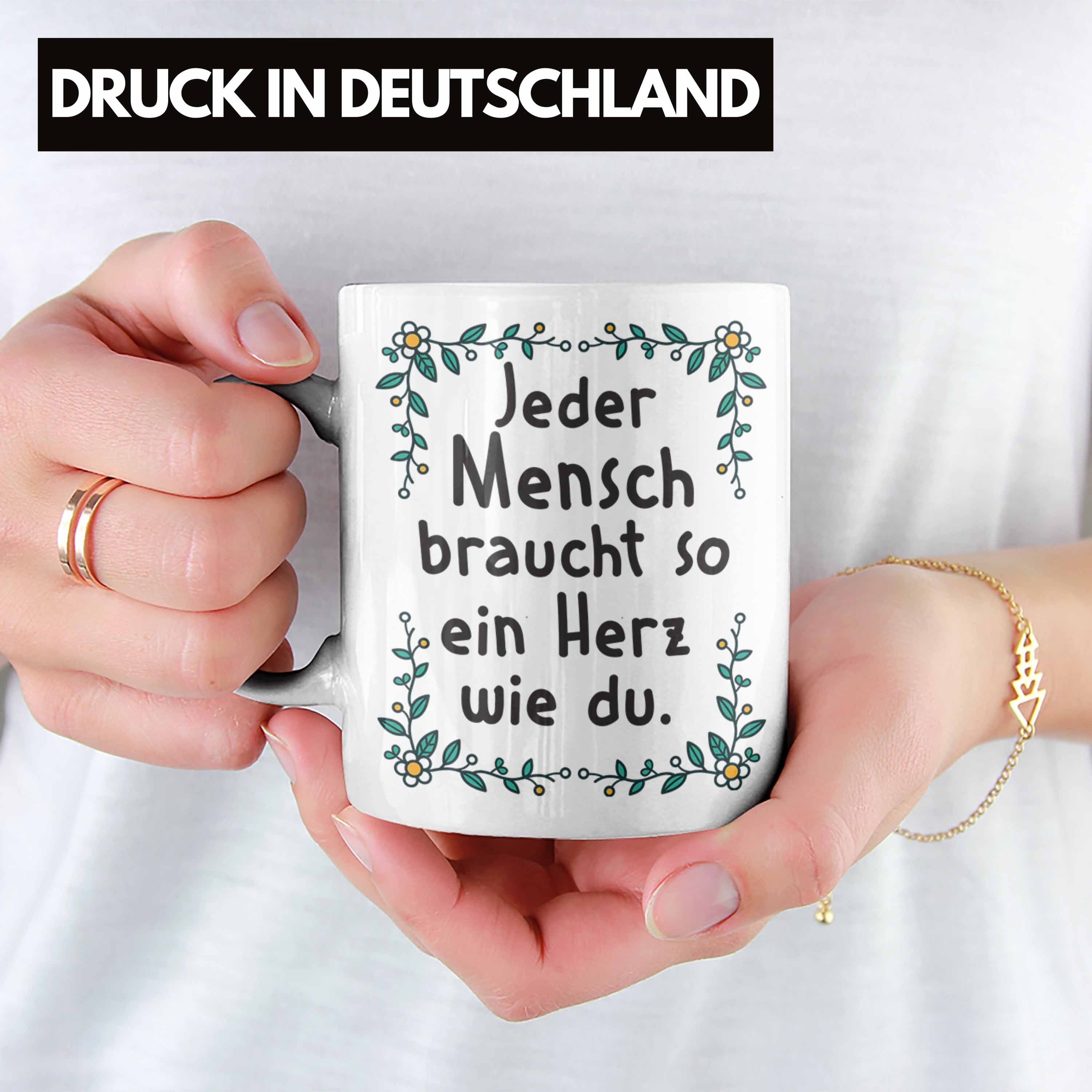 Danke Spruch Tasse - Tasse Trendation Geschenk Weiss Pflegerin Dankeschön Tasse Erzieherin Trendation Kaffeetasse Lustig