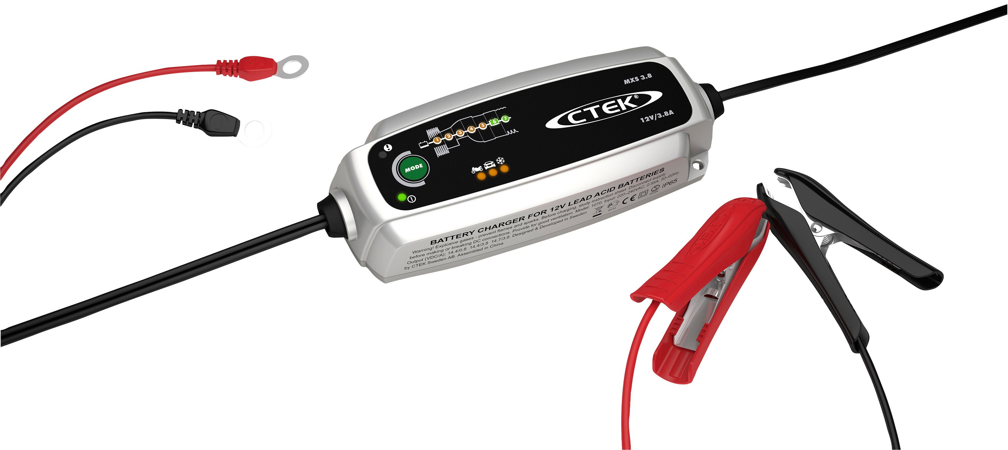 CTEK MXS 3.8 Batterie-Ladegerät (Programm für kleine Batterien)