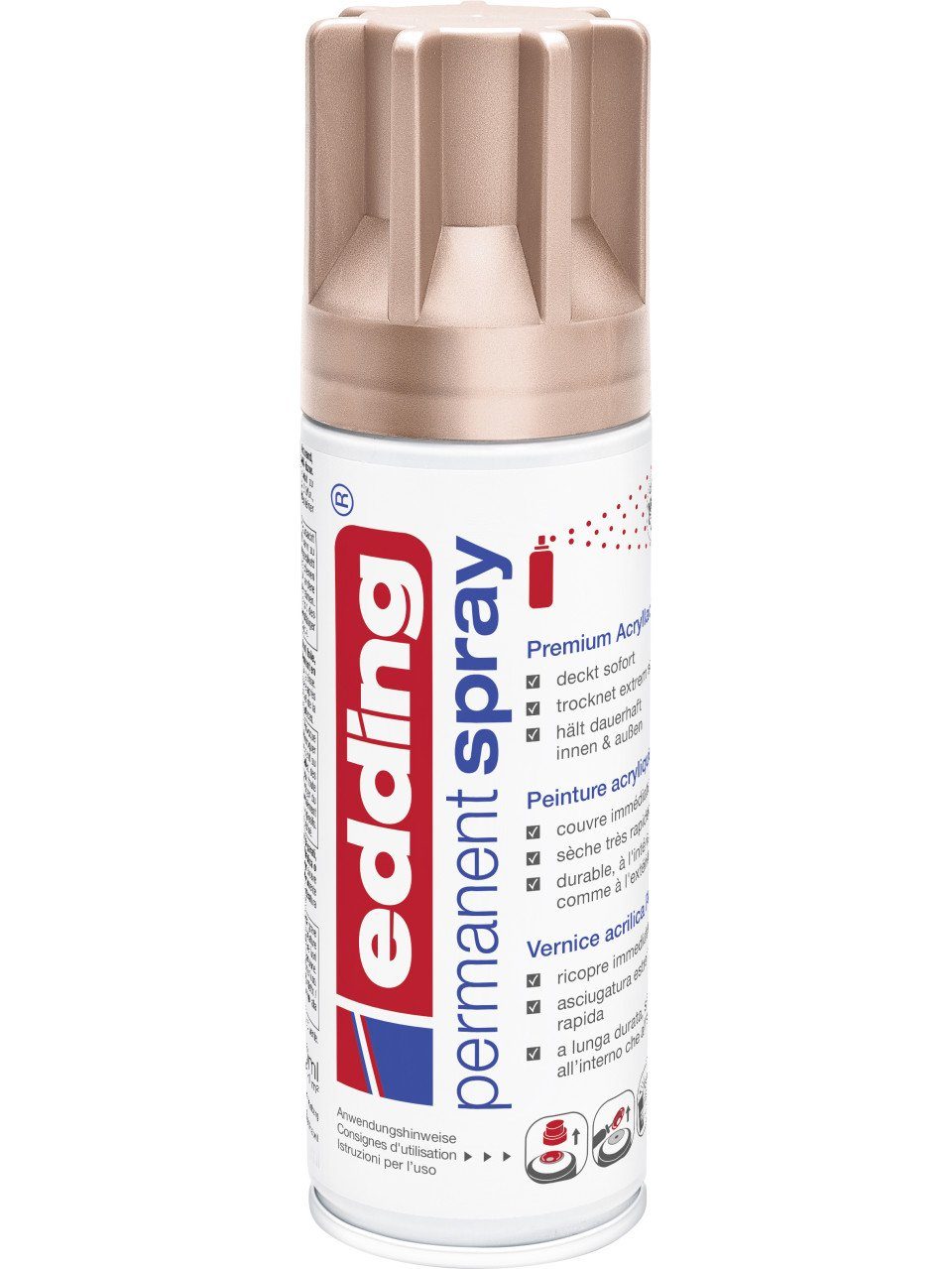 edding Sprühlack Edding 5200 Permanentspray 200 ml rose gold