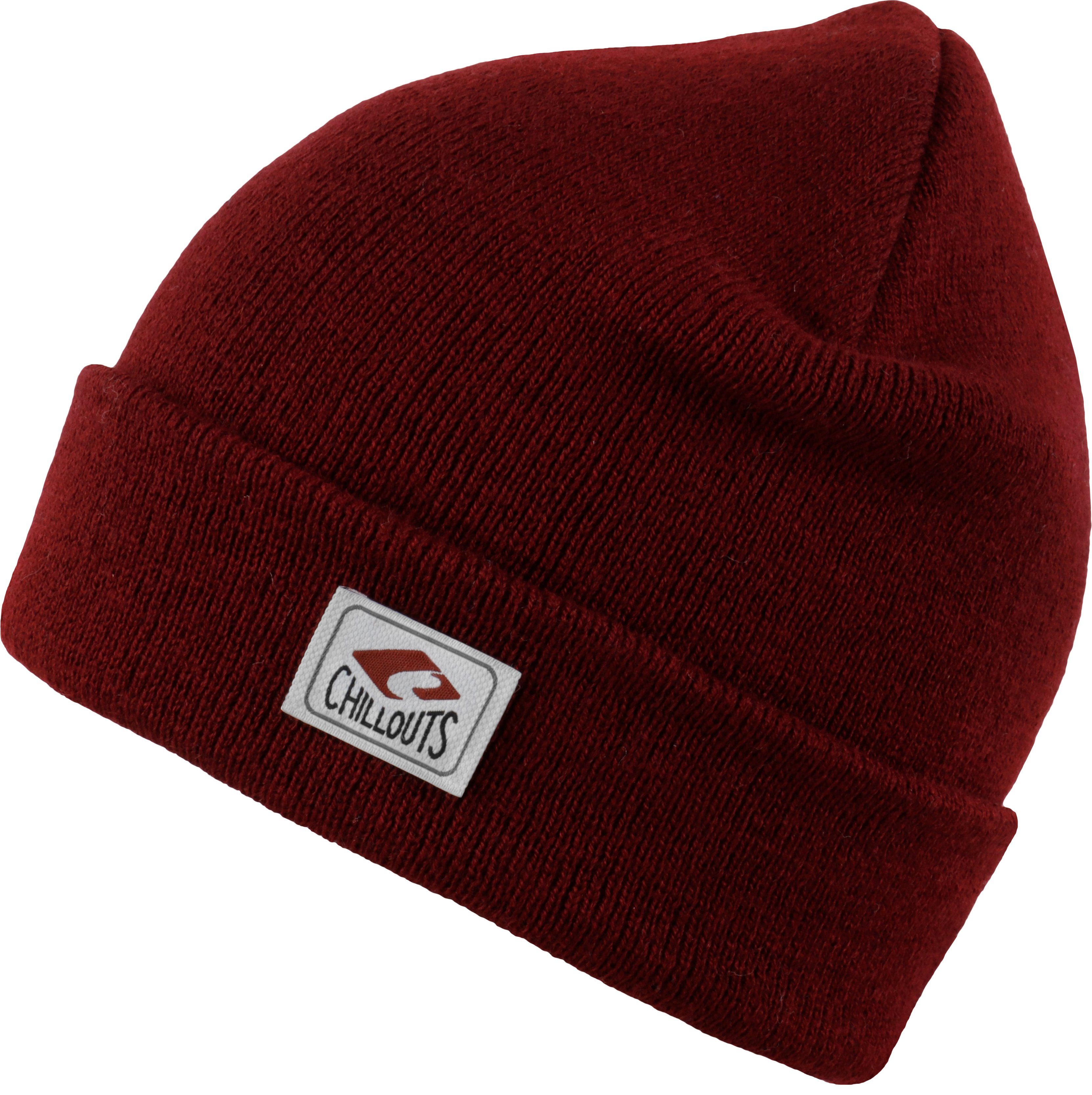 chillouts Beanie Chillouts Beanie Mütze Mitch Bordeaux Rot