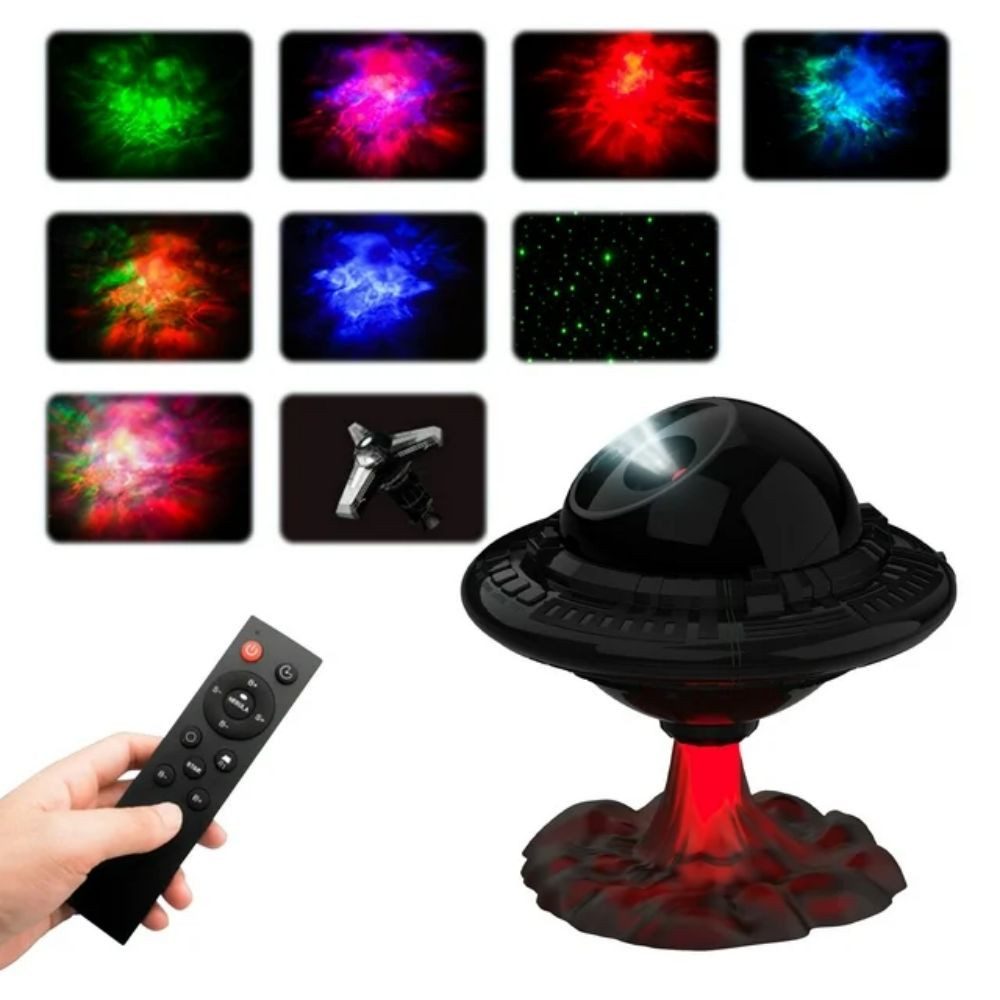 LED Nachtlicht UFO-Form Sternenhimmel Projektor LED Galaxy Starry Lichtprojektor Lamp