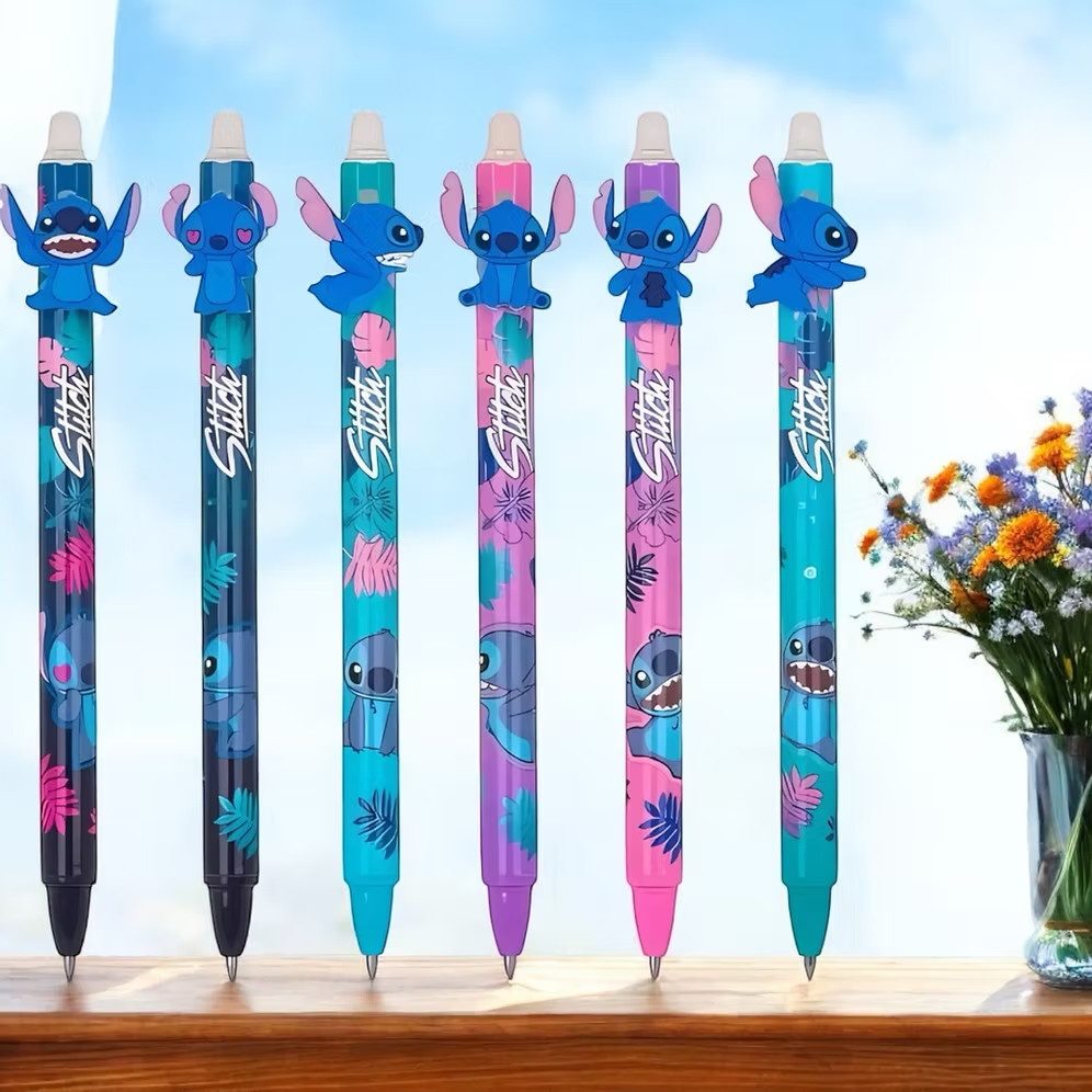 Legami Gelroller 5er Set Gelschreiber Disney Stitch Stifte löchbar M 0,7mm, (5-tlg)