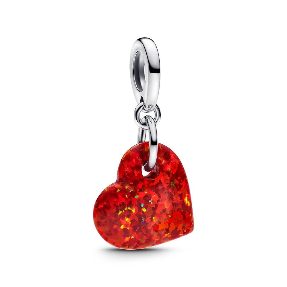 Pandora Charm-Einhänger Подвески талисманы Moments Rotes Herz, Sterlingsilber von PANDORA