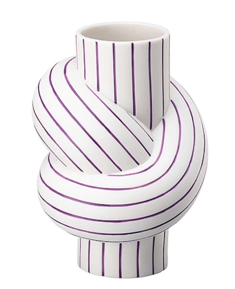 Rosenthal Dekovase Node Stripes Plum Vase 11,7 cm (Vasen), Vasen
