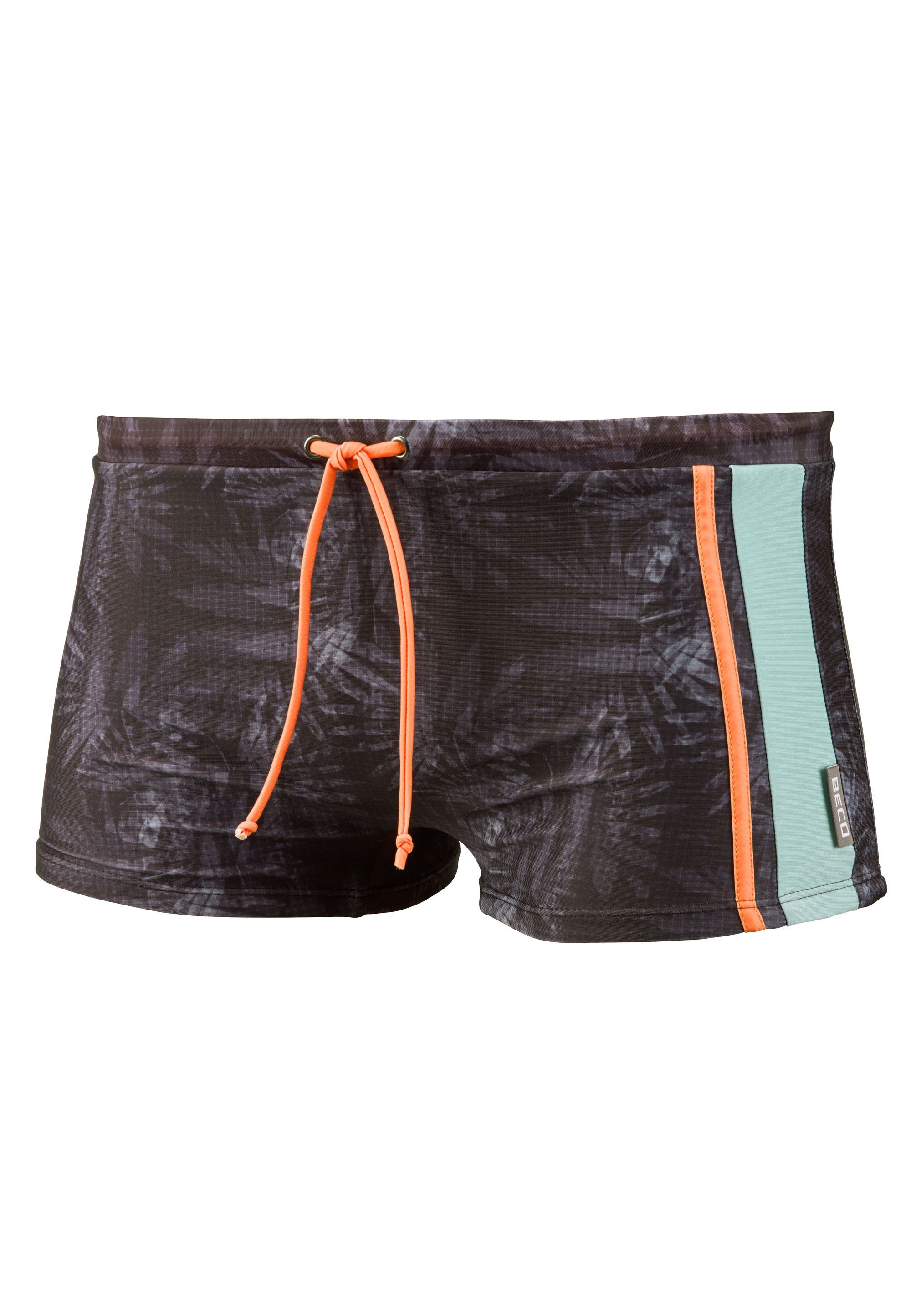 Polyester Night aus (1-St) recyceltem Trunks Jungle Schwim Beco Beermann Badehose BEactive