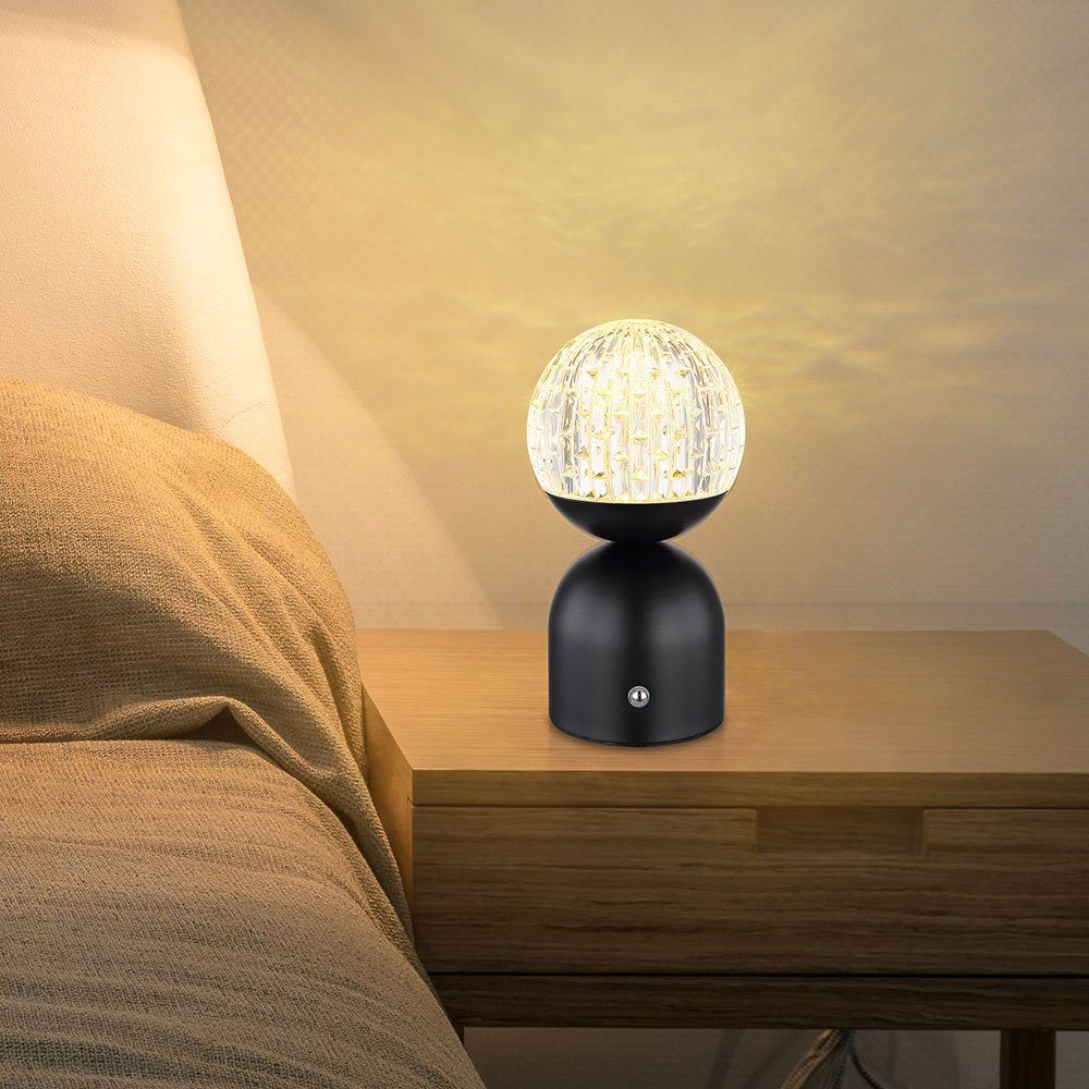 Schlafzimmerlampe Touchdimmer Beistelllampe Tischleuchte, Tischleuchte LED Globo LED