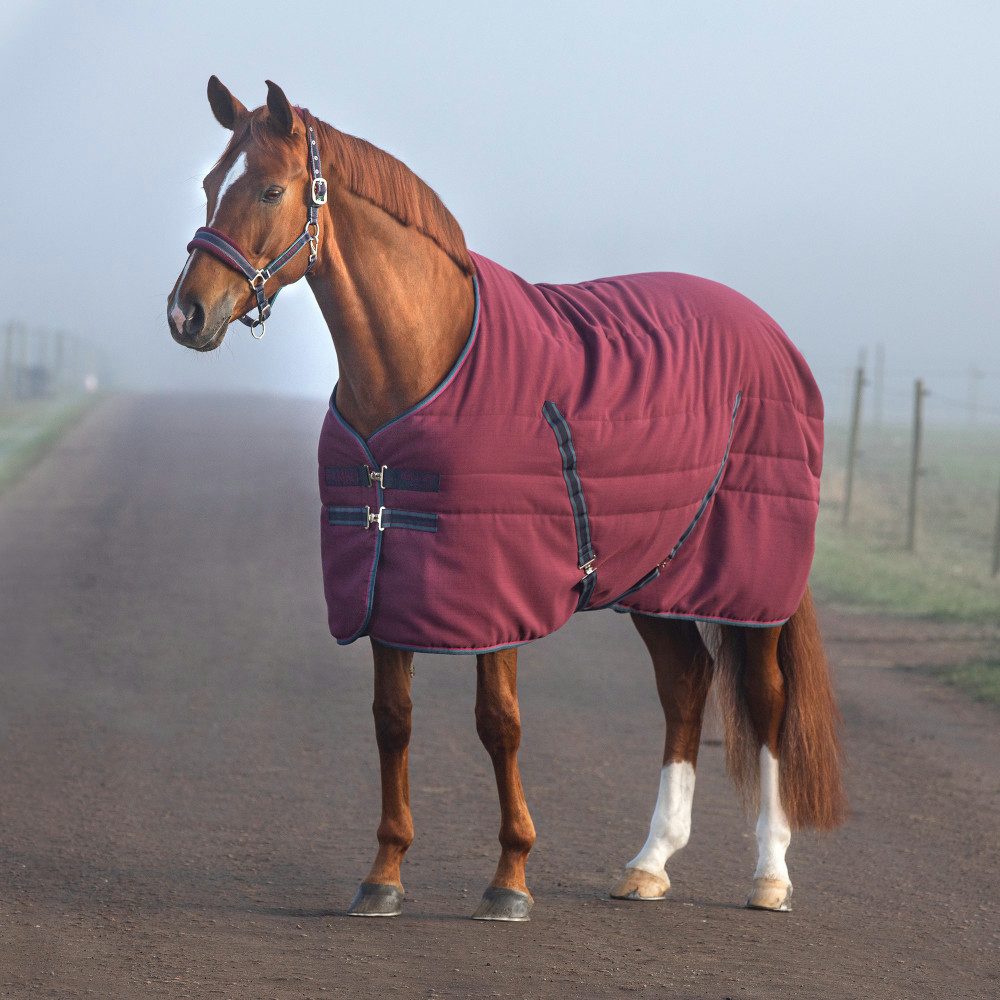 Pferde-Stalldecke Horseware Rambo Stable Rug 100g - Burgundy/Burgundy