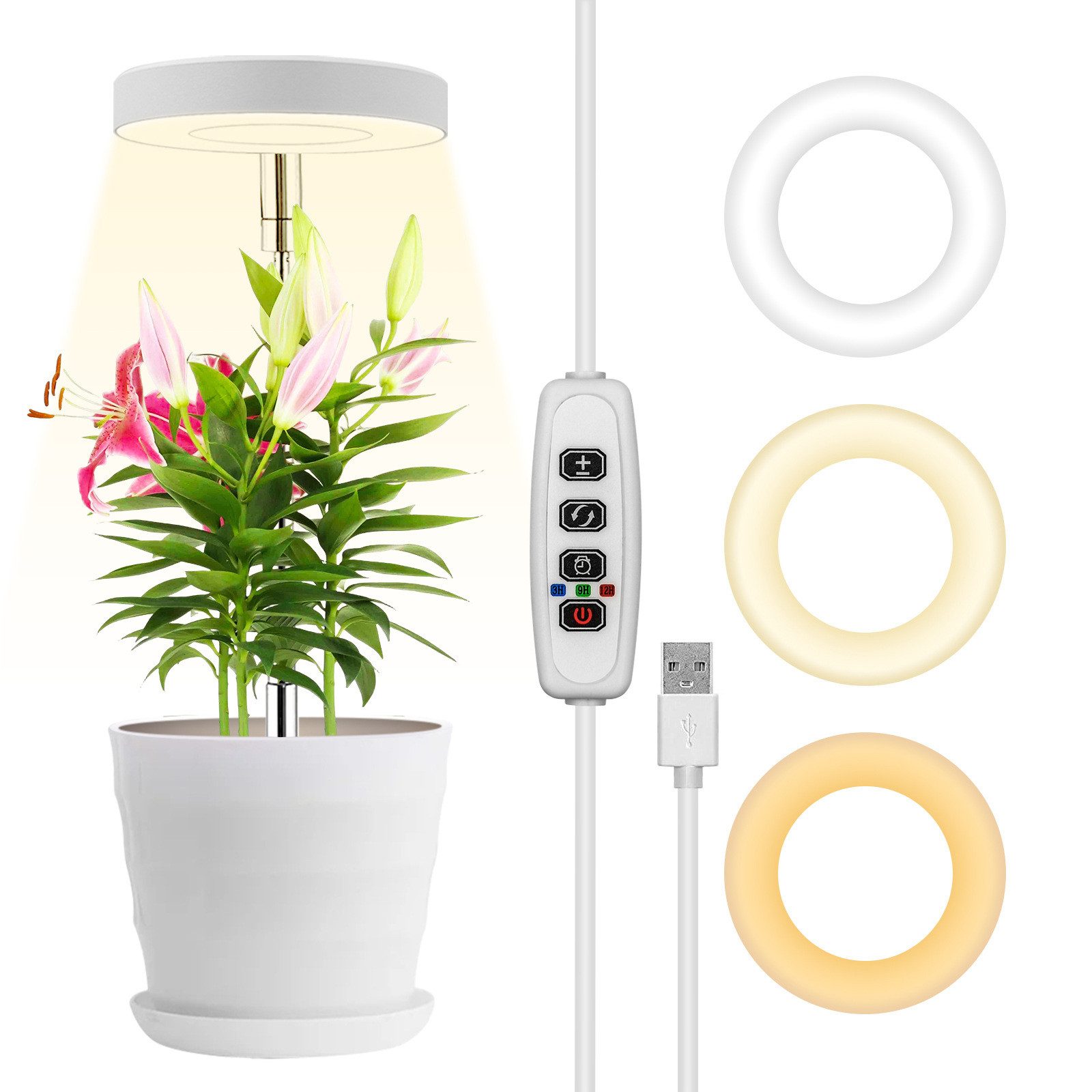 Sunicol Pflanzenlampe LED Vollspektrum,Sonnenlicht, Zimmerpflanzen Wachstum günstig online kaufen