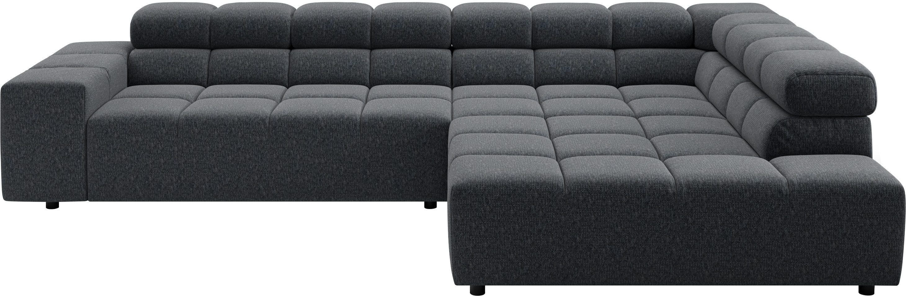 Home affaire Ecksofa Ancona, Ecksofa, incl. Kopfteilverstellung, Breite 319 cm, L-Form, wahlweise elektrische Sitztiefenverstellung